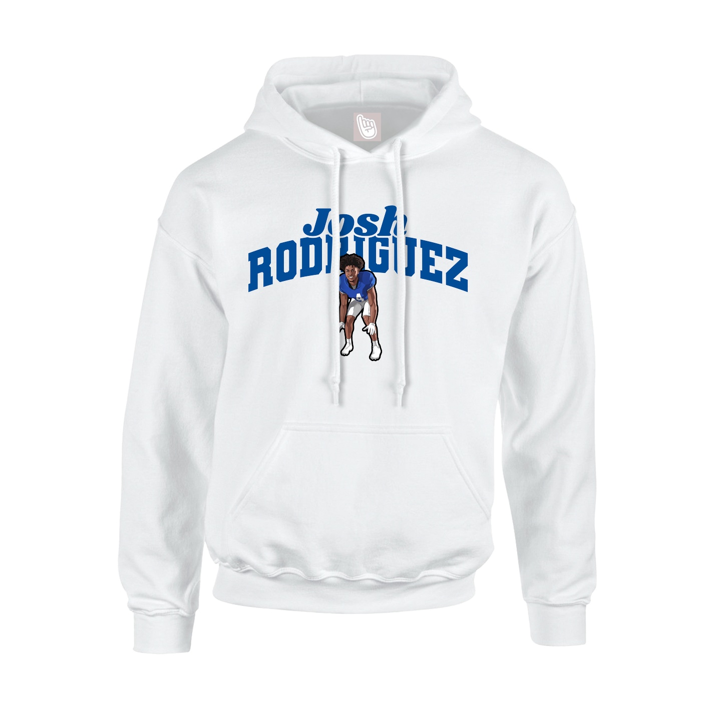 Hoodie — Signature Arch in White