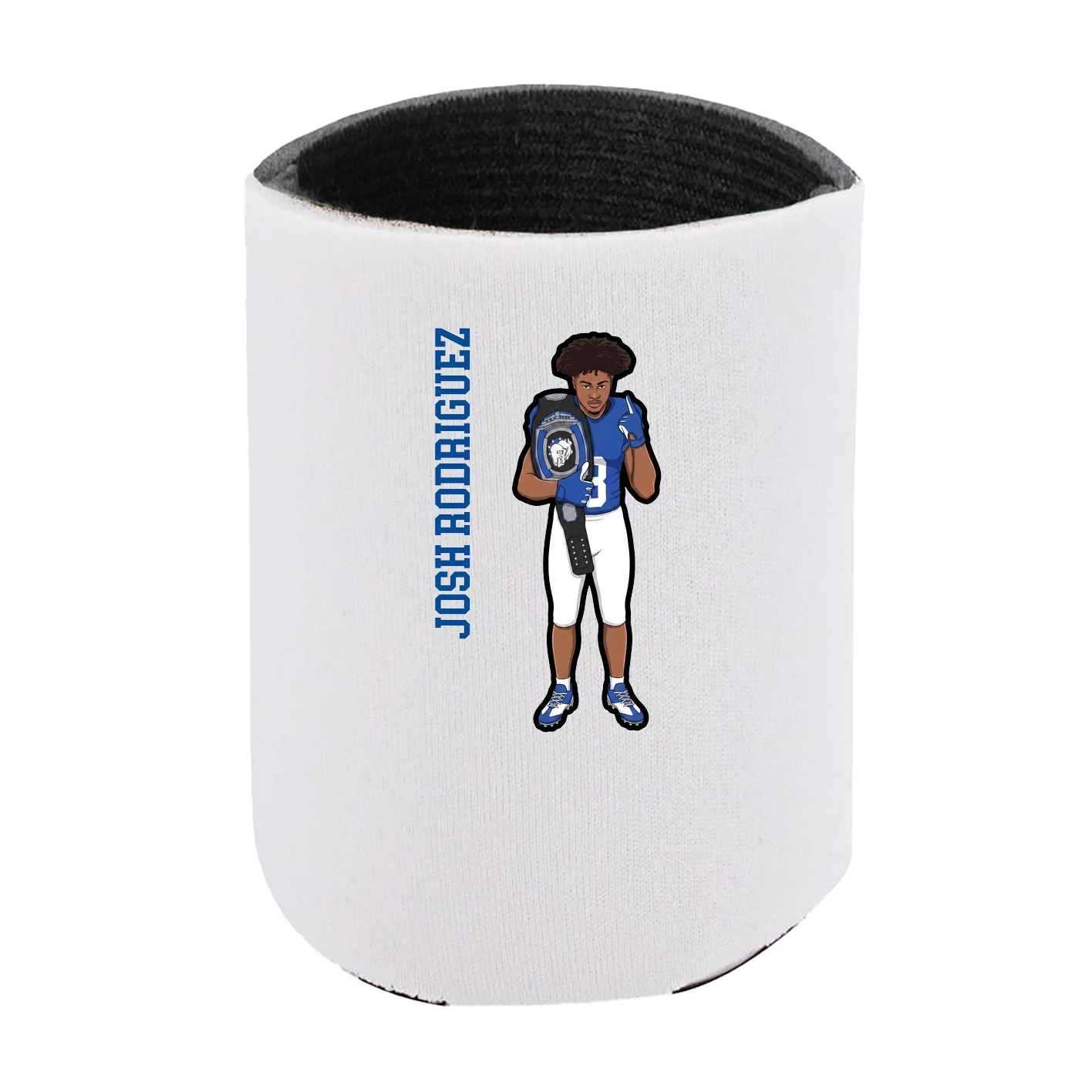 Can Holder — Name Vertical in White