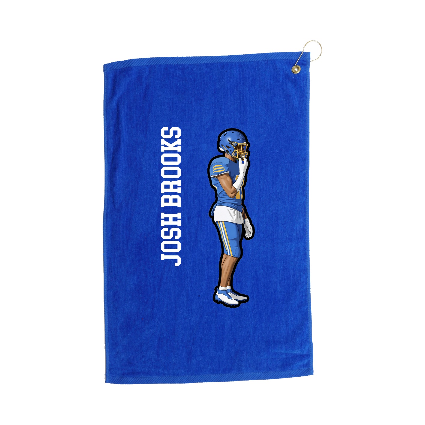 Golf Towel — Name Vertical in Royal