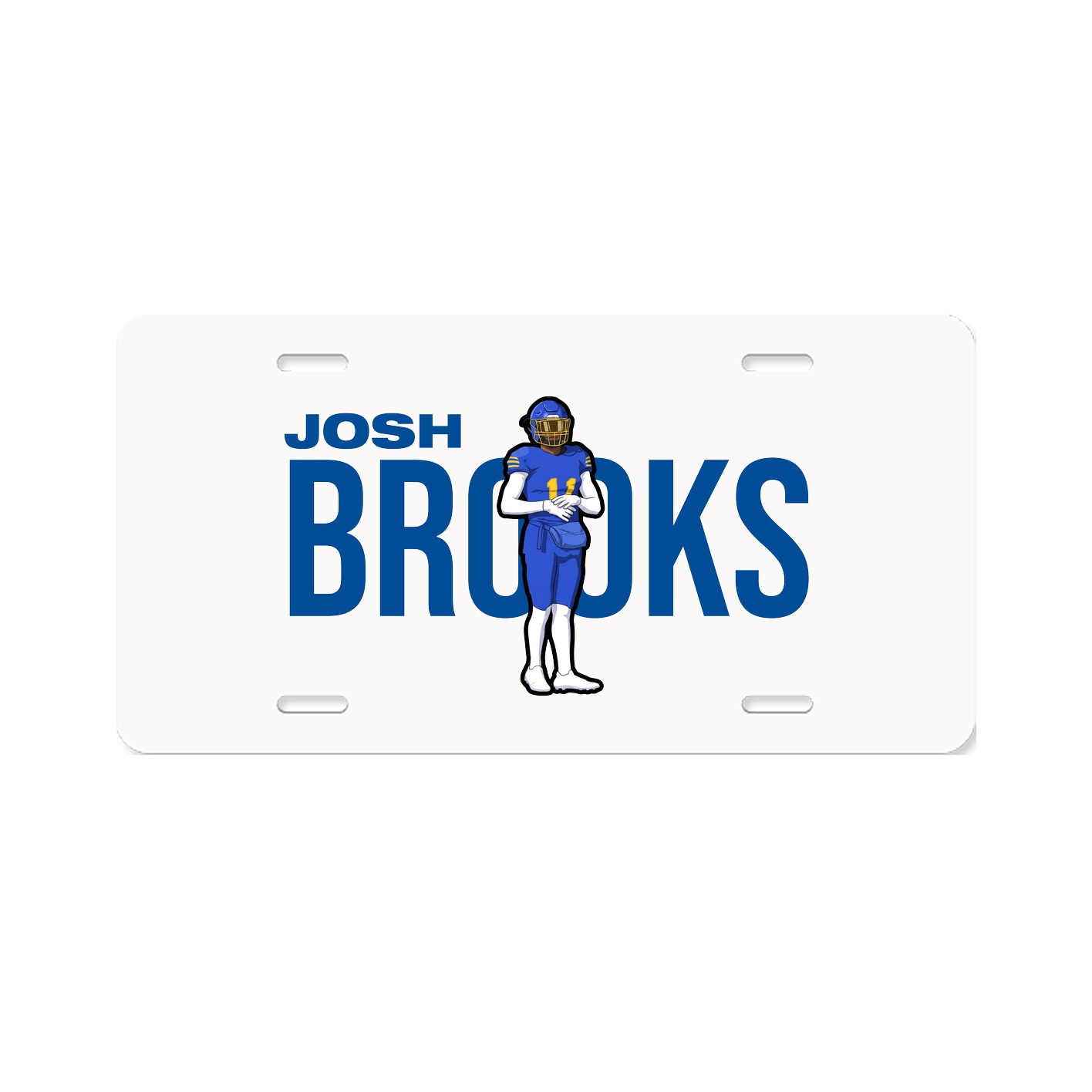 License Plate — Player Name in Classic