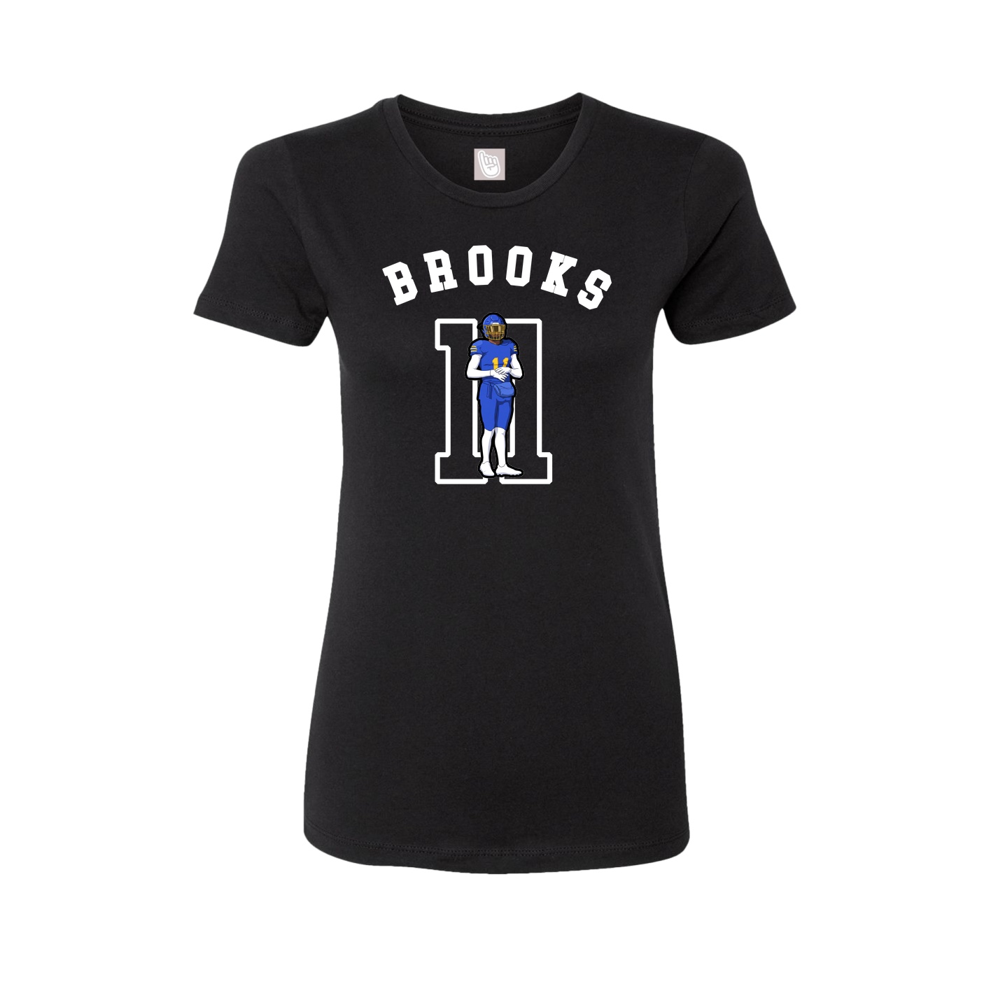 Fitted Women's Tee — Shirsey Arch in Black