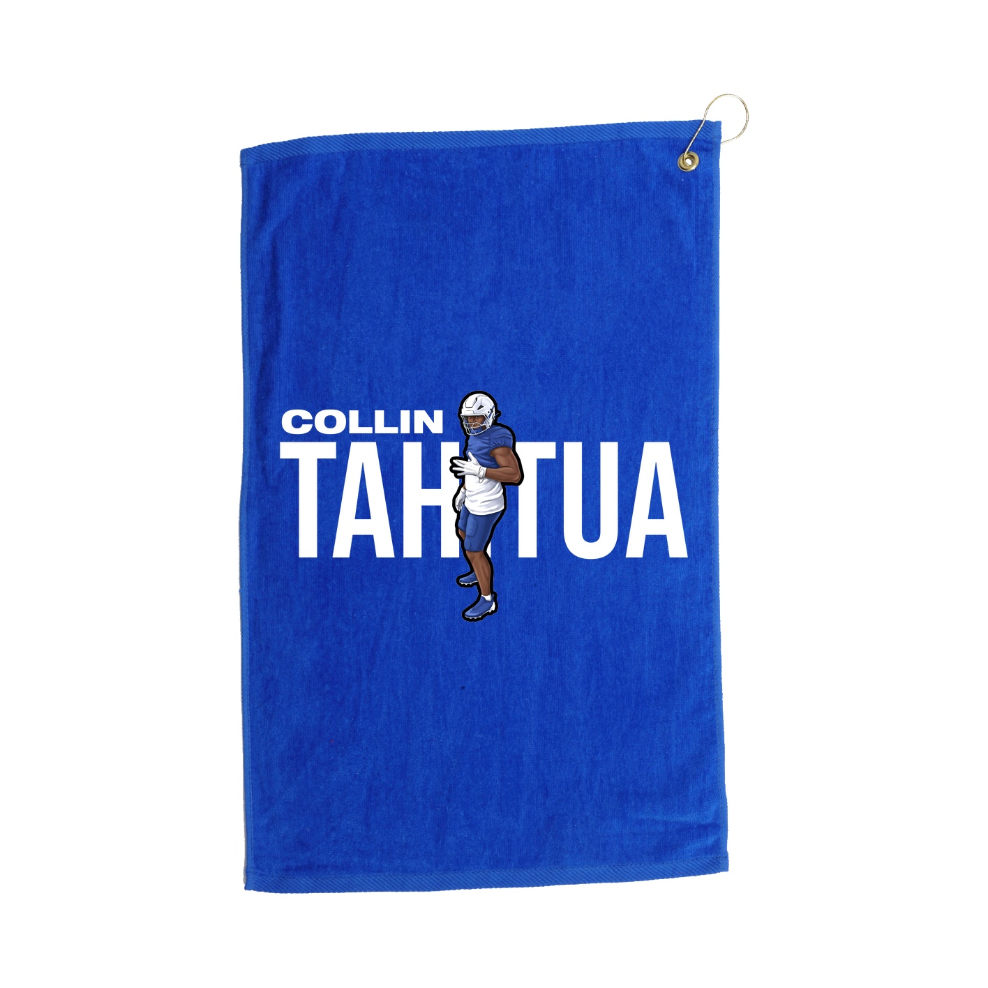 Golf Towel — Player Name in Royal