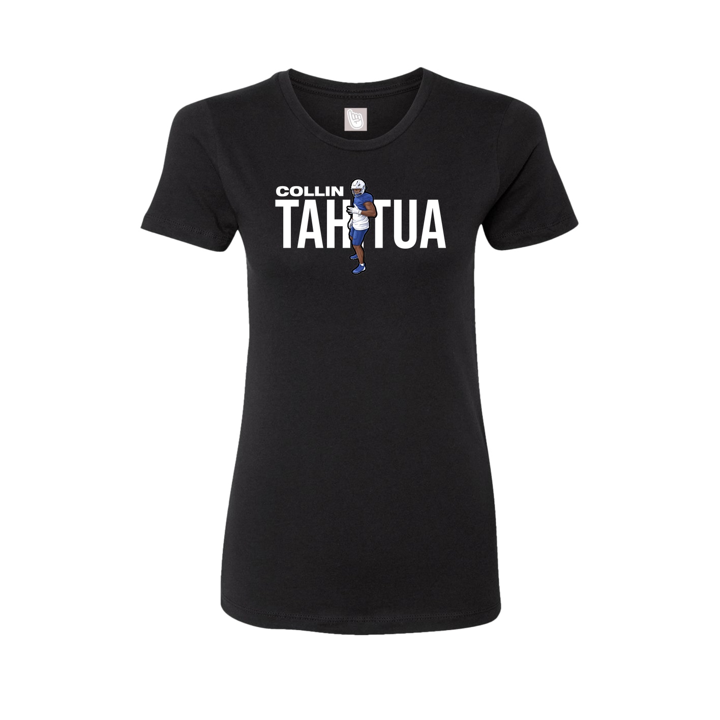 Fitted Women's Tee — Player Name in Black