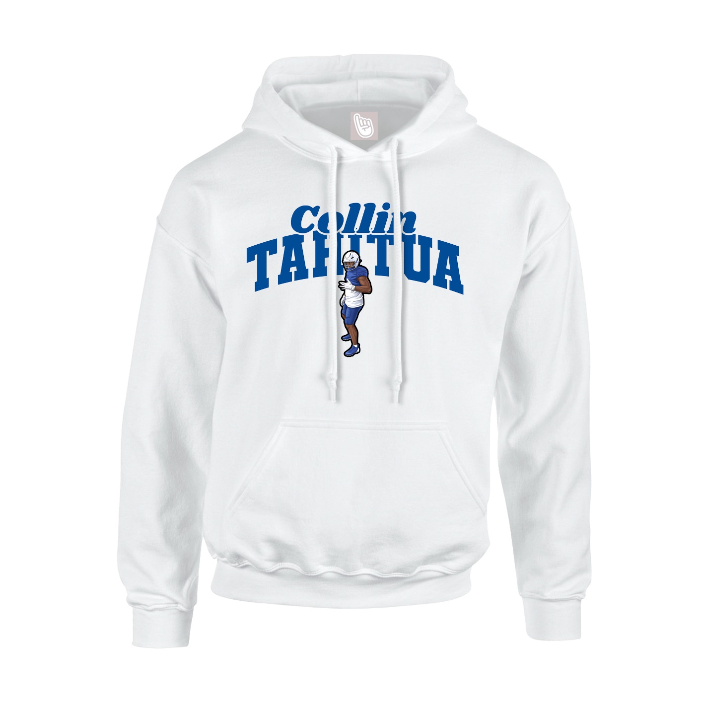 Youth Hoodie — Signature Arch in White