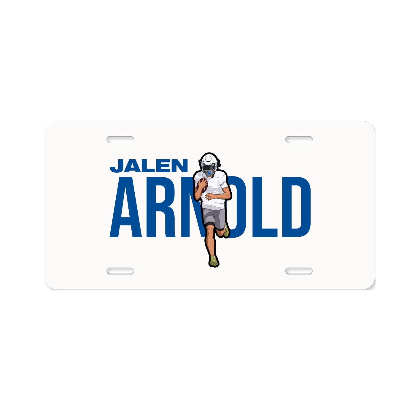 License Plate — Player Name in Classic