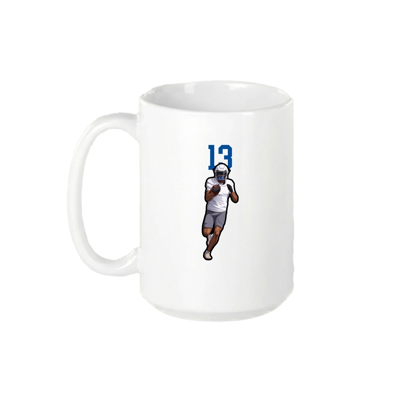 15oz Coffee Mug — Number Top in White
