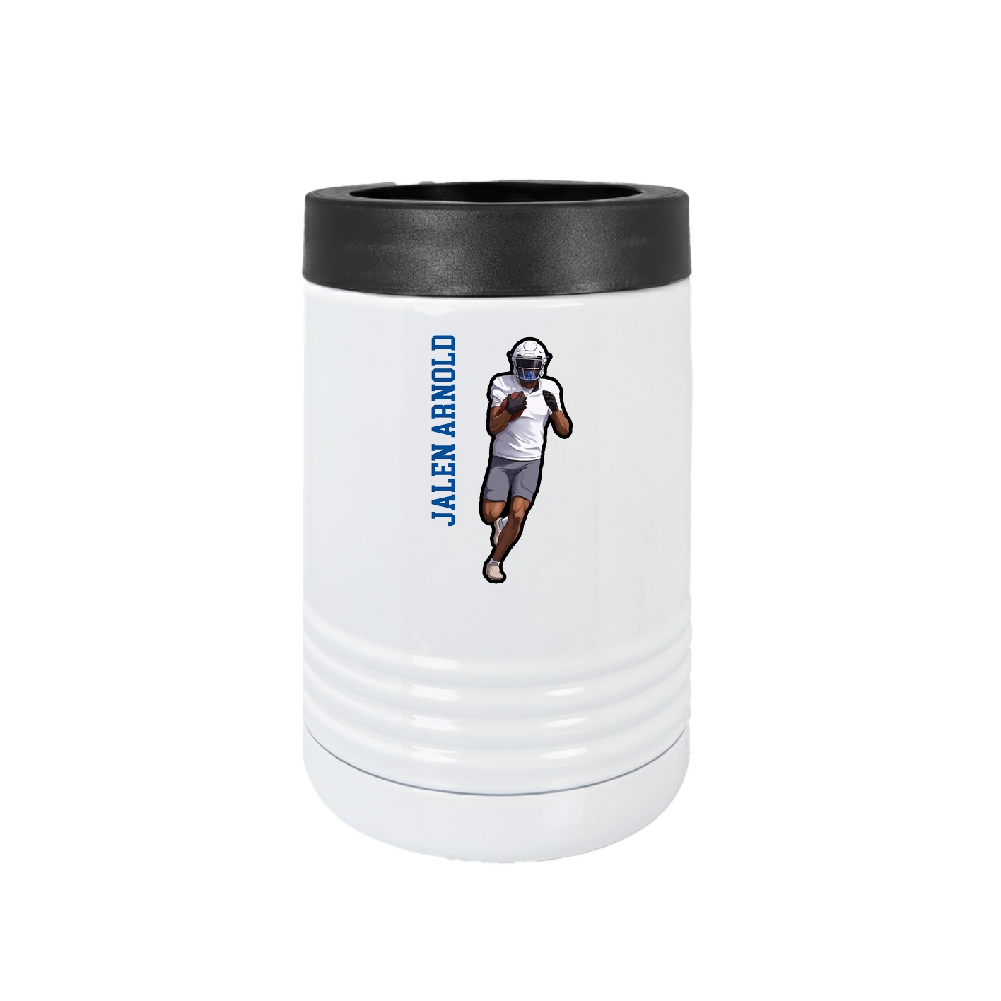 Beverage Holder — Name Vertical in White