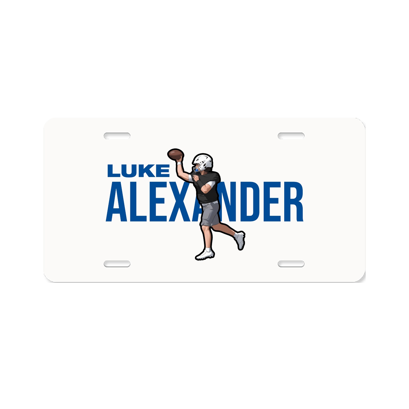 License Plate — Player Name in Classic