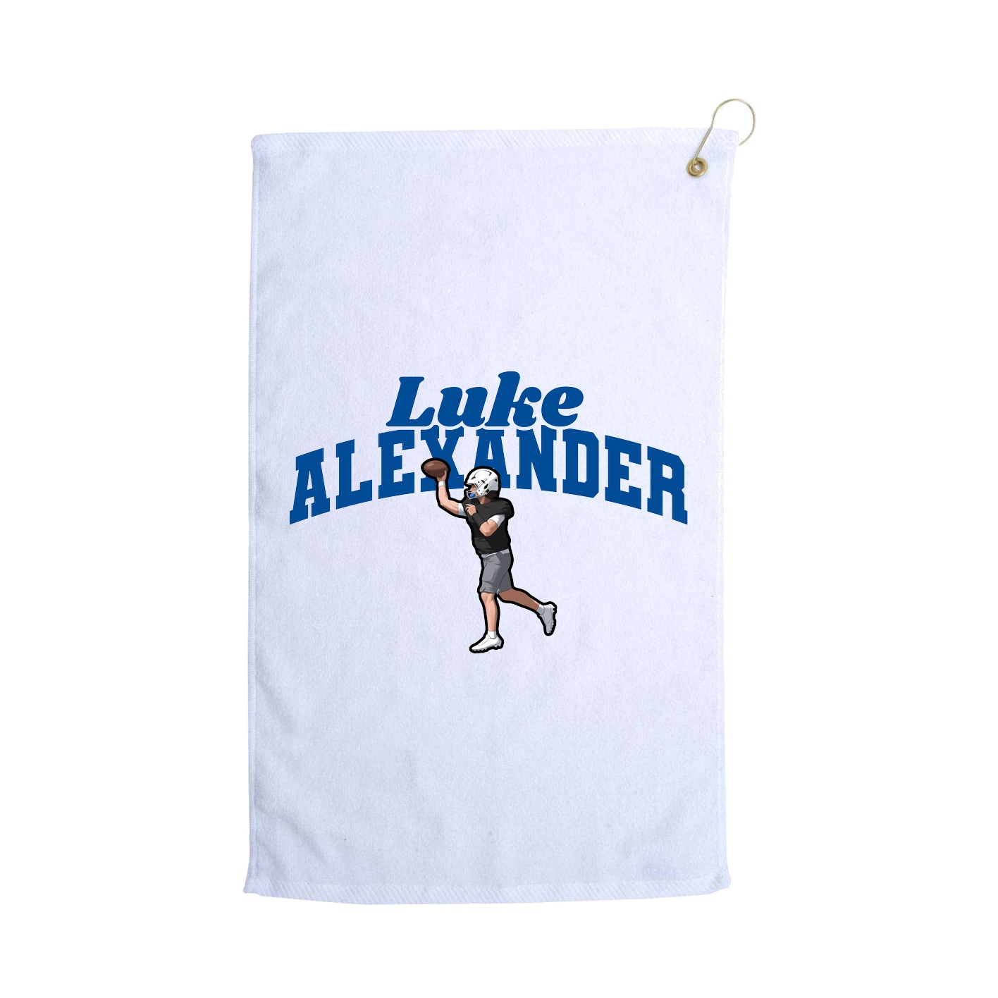 Golf Towel — Signature Arch in White