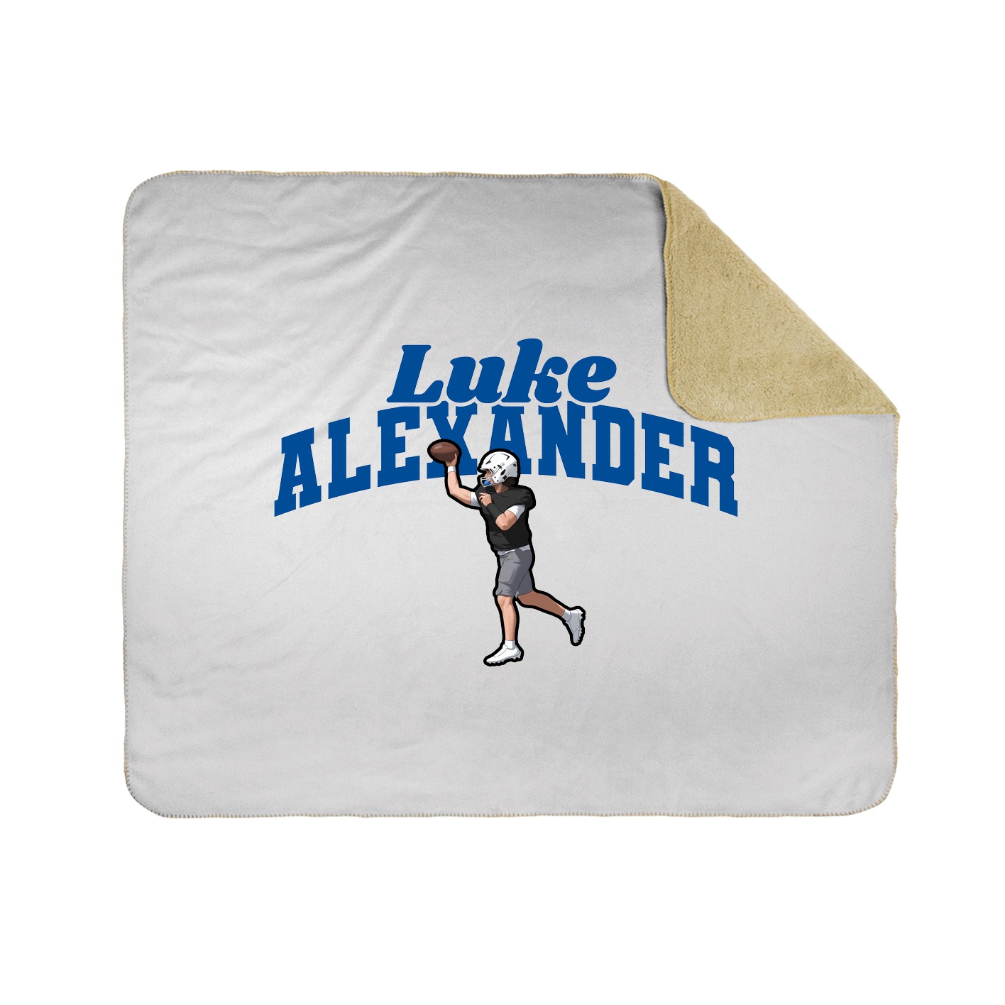 Throw Blanket — Signature Arch in White