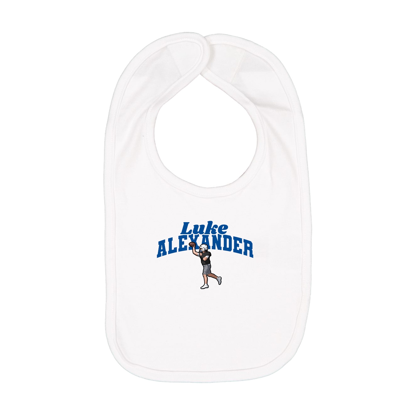Infant Bib — Signature Arch in White