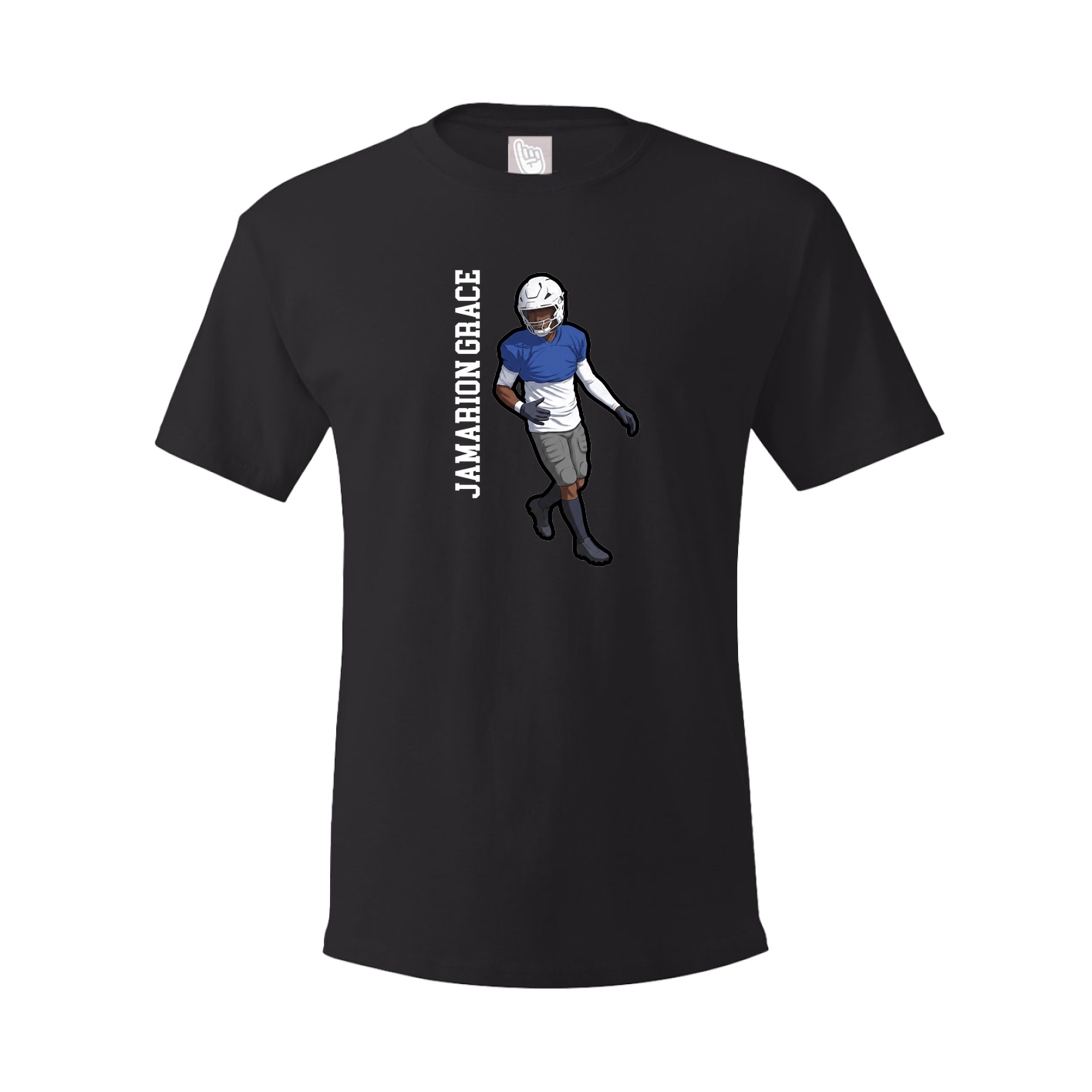 Tee — Name Vertical in Black