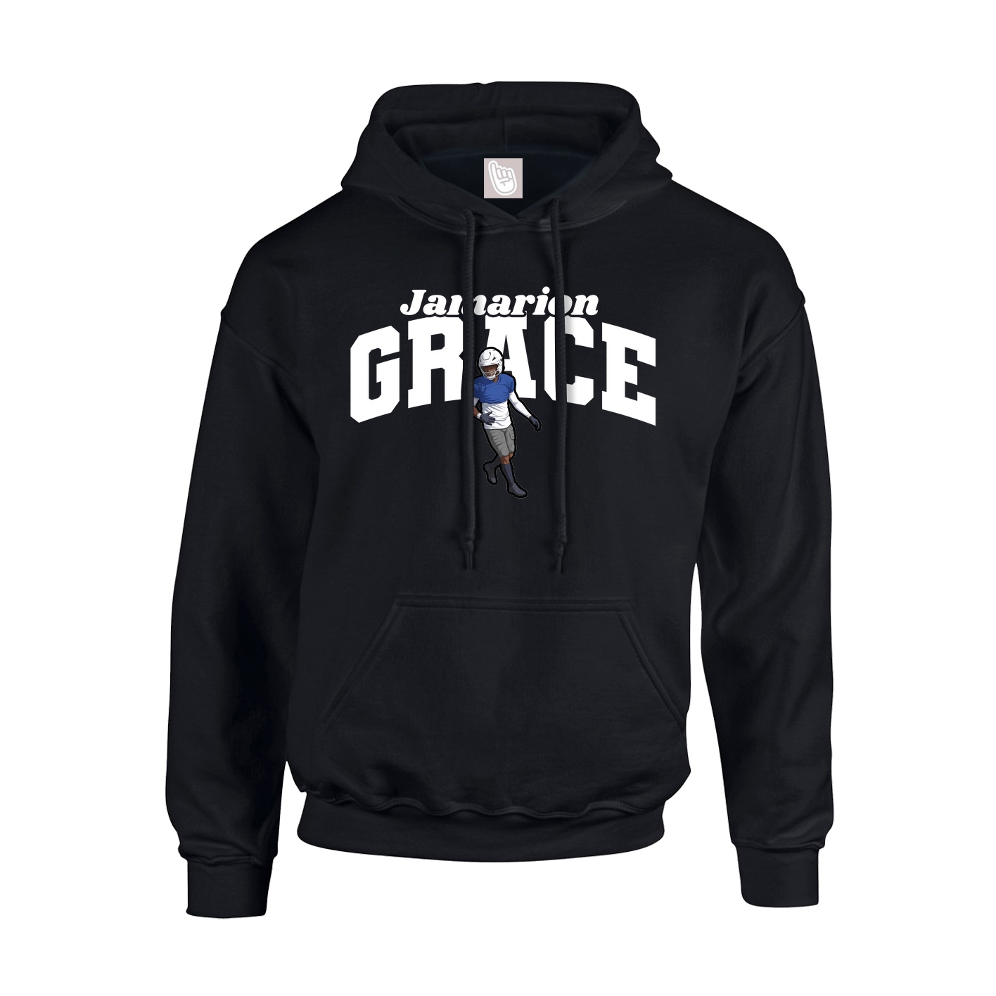 Hoodie — Signature Arch in Black
