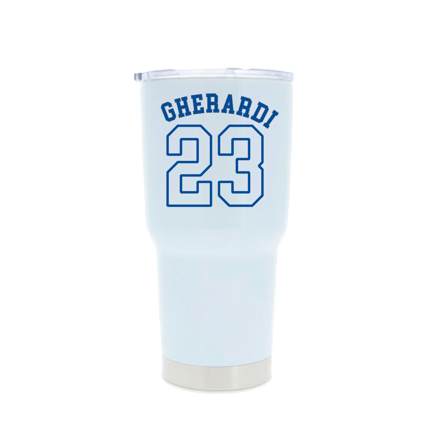 30oz Stainless Steel Tumbler — Shirsey Arch in White