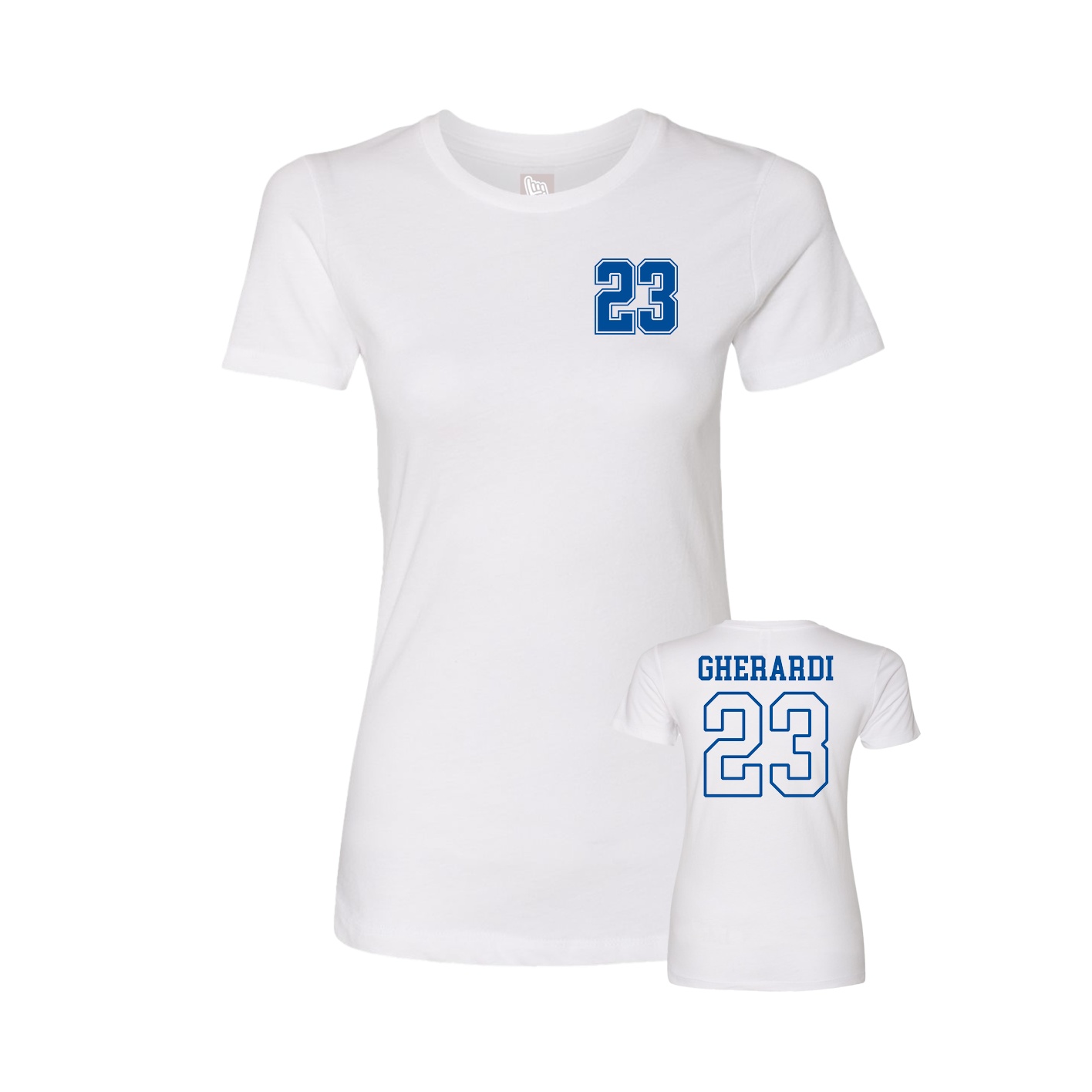 Womens Tee — Chest Back in White