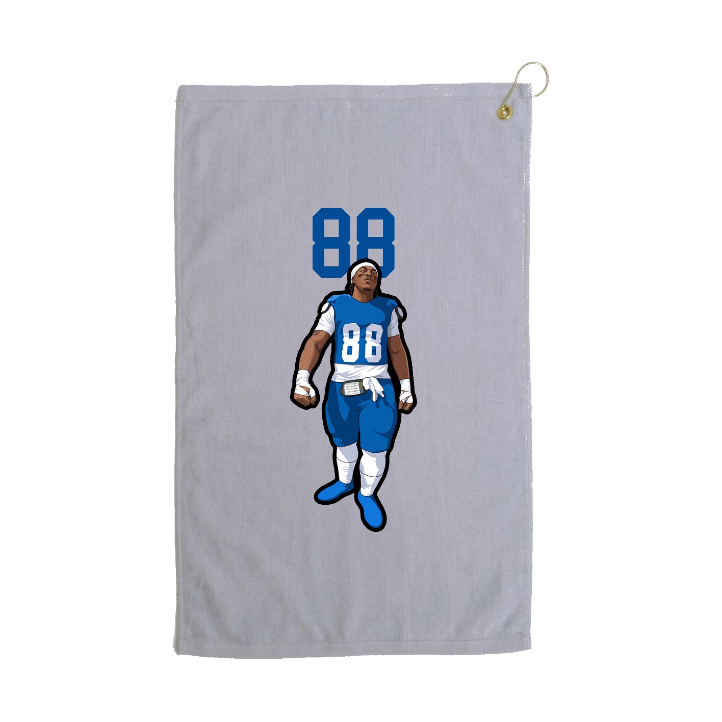 Golf Towel — Number Top in Grey