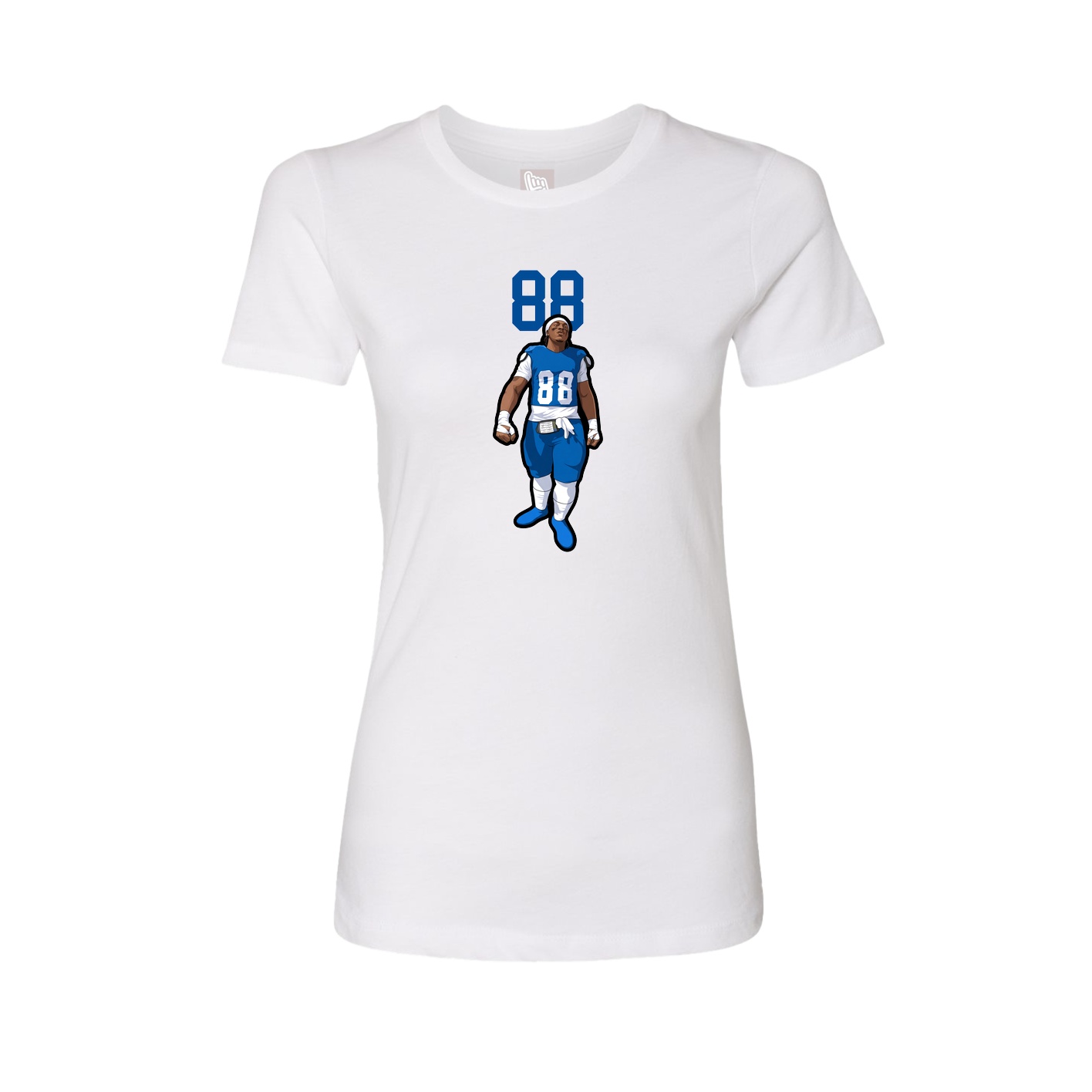 Womens Tee — Number Top in White