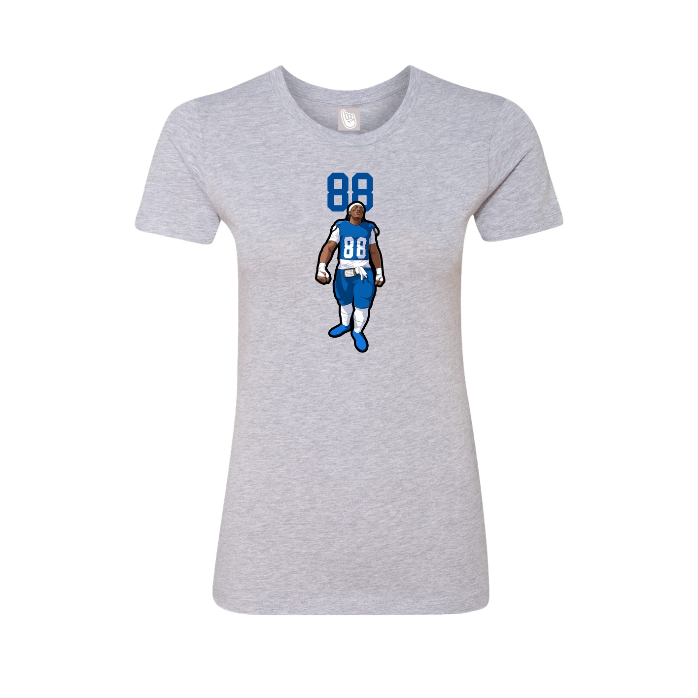 Womens Tee — Number Top in Grey