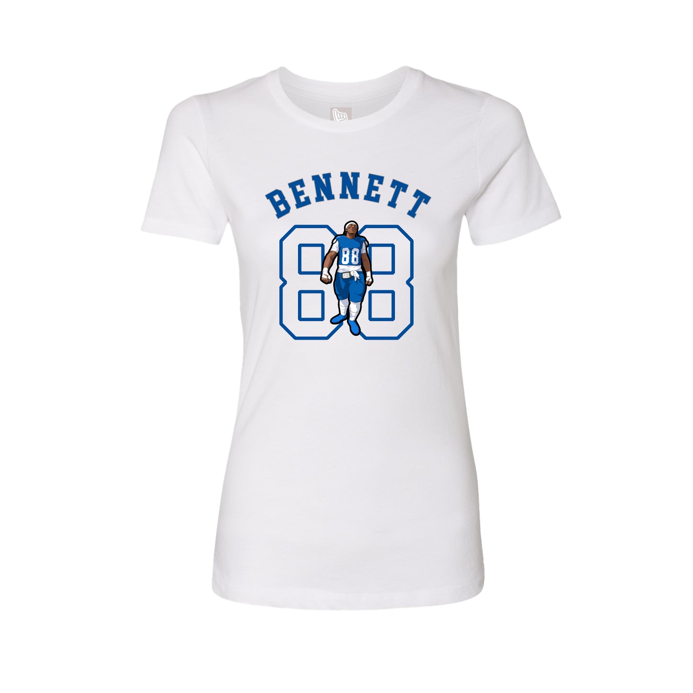 Fitted Women's Tee — Shirsey Arch in White