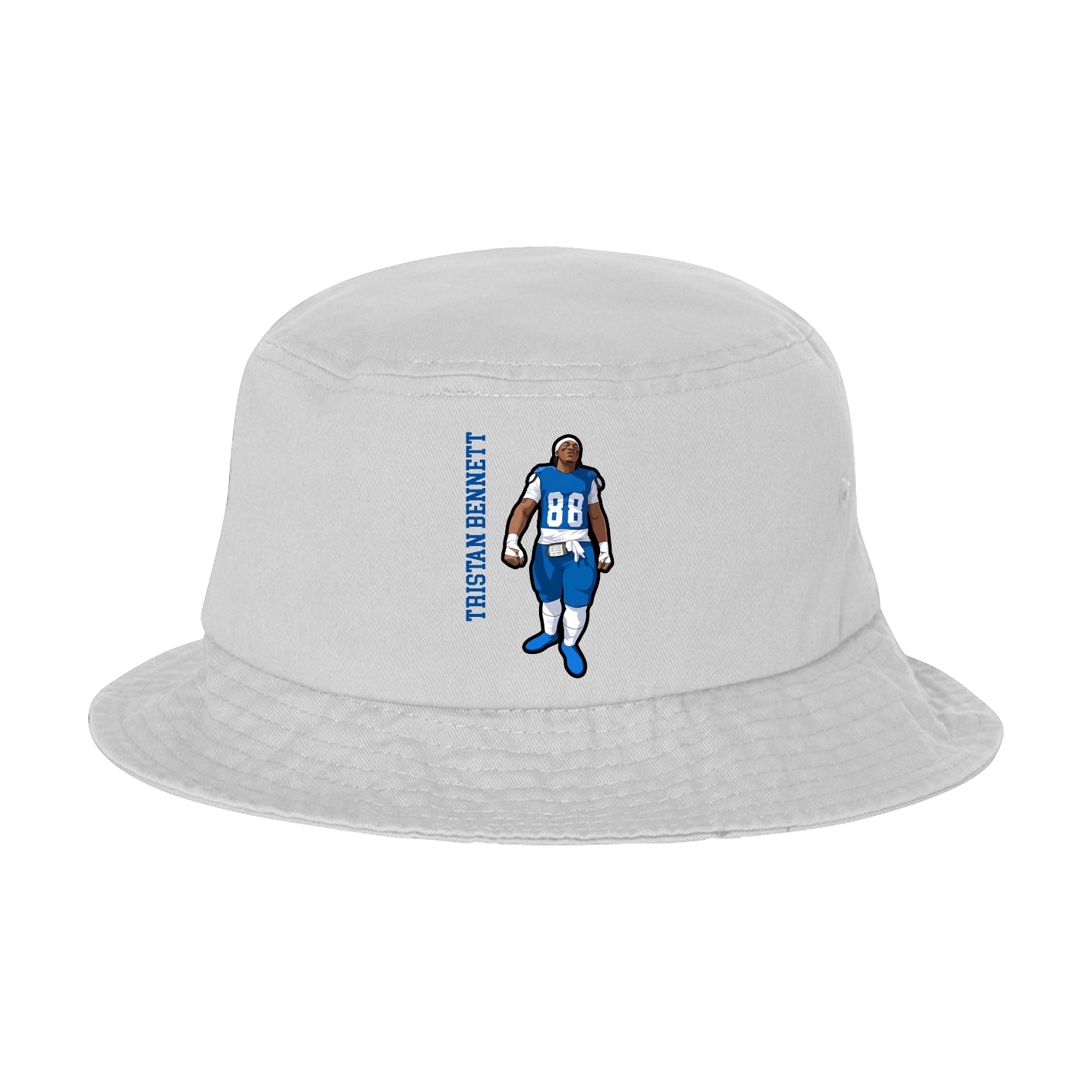 Bucket Cap — Name Vertical in White