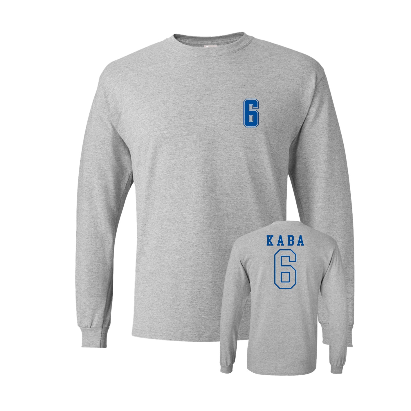 Long Sleeve Tee — Chest Back in Grey