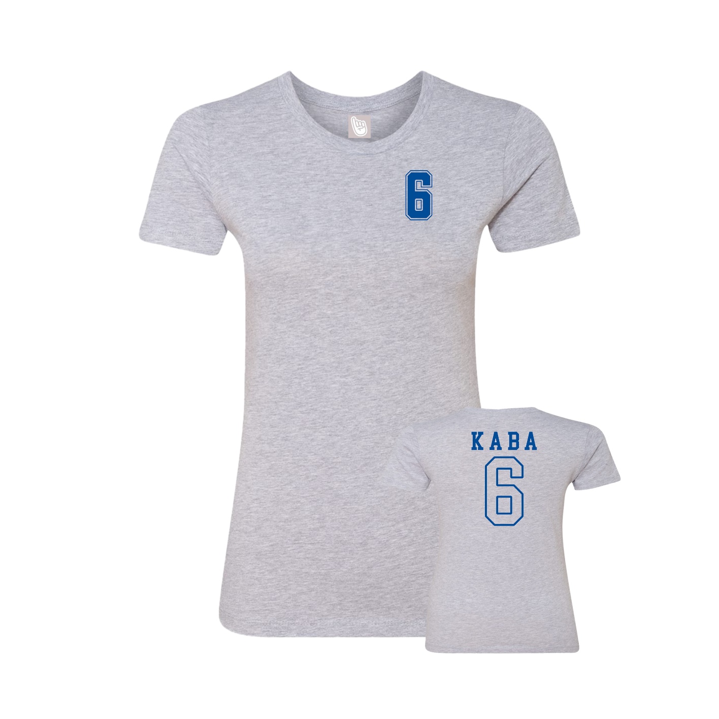 Womens Tee — Chest Back in Grey