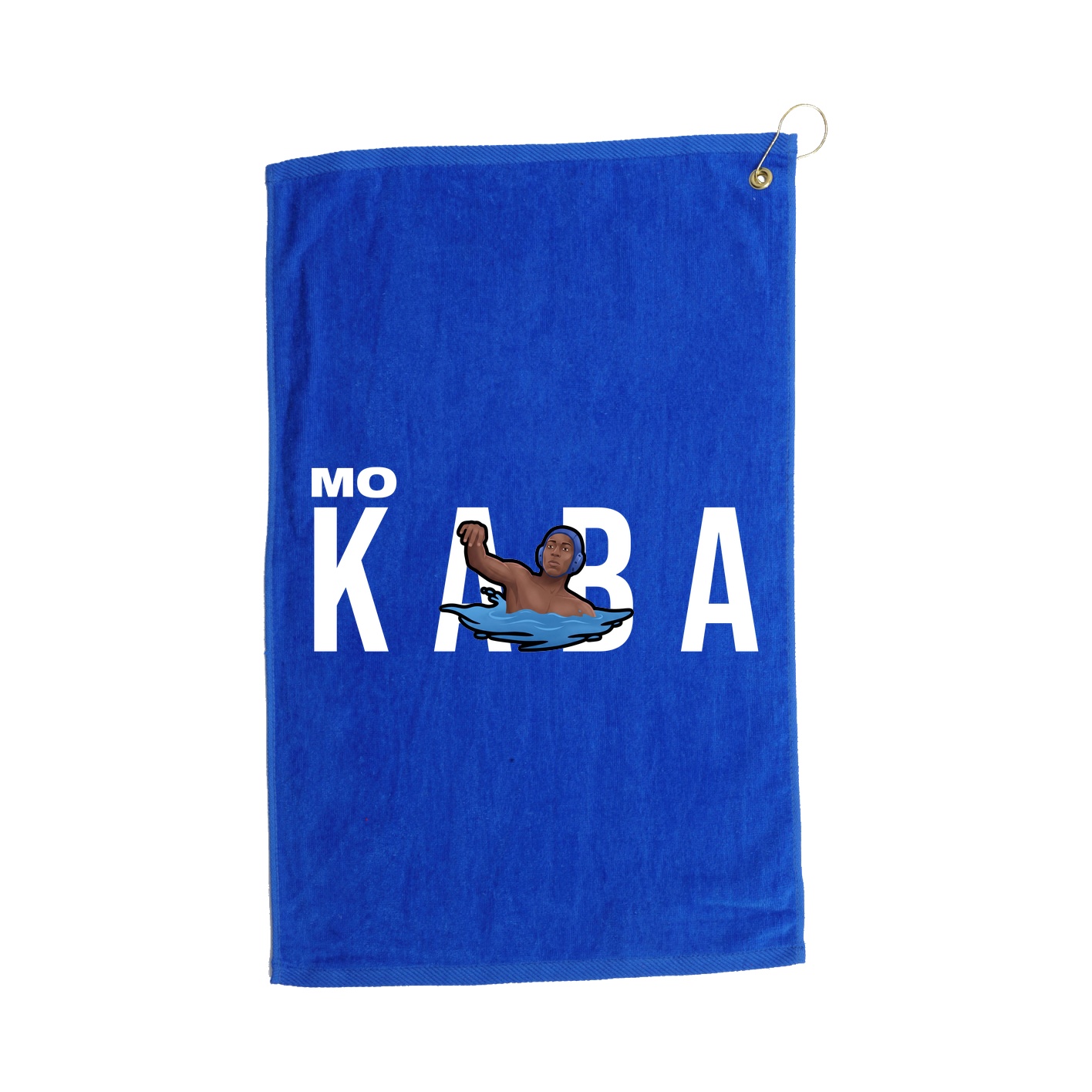 Golf Towel — Player Name in Royal