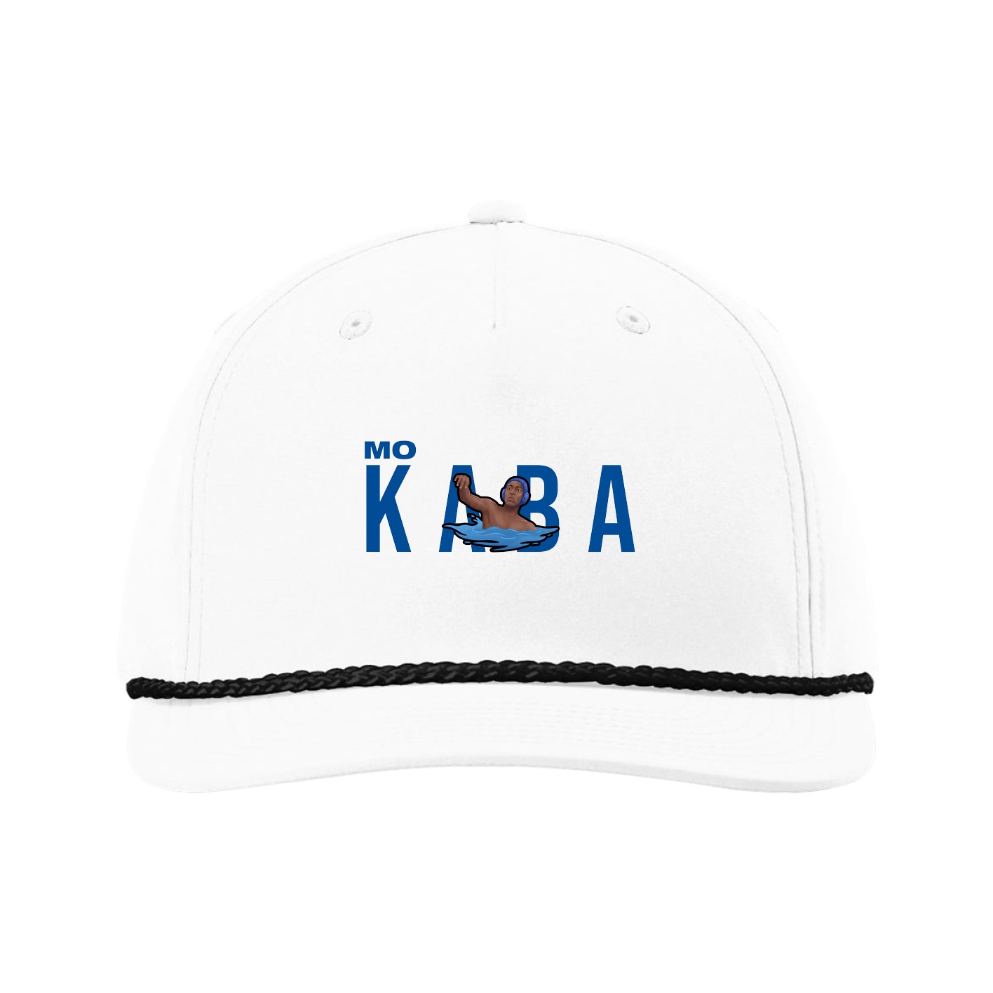 Five-Panel Classic Rope Cap — Player Name in White