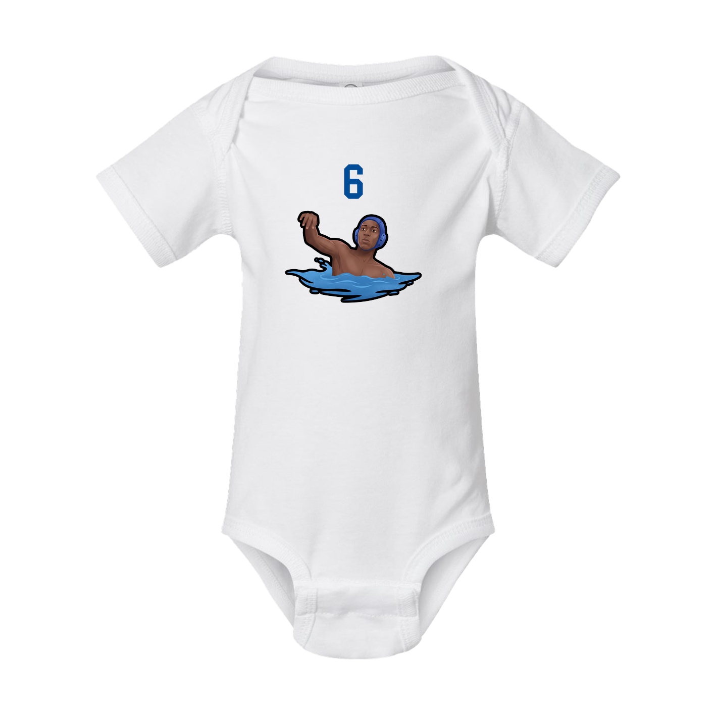 Baby Onesie — Number Top in White