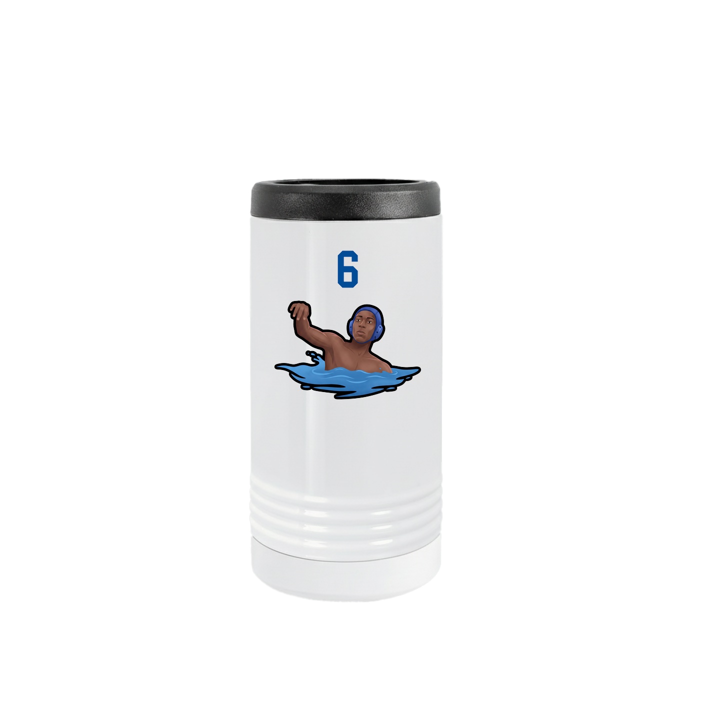 Slim Beverage Holder — Number Top in White