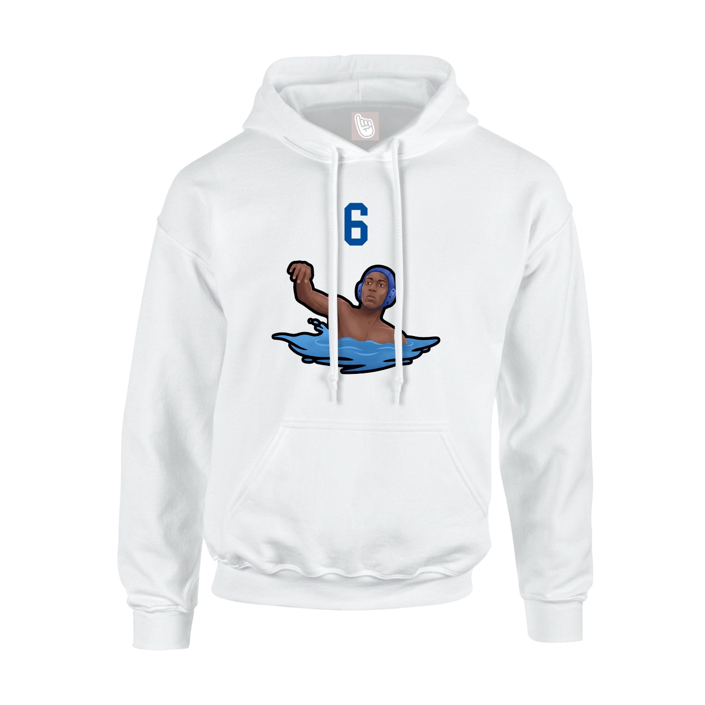 Hoodie — Number Top in White