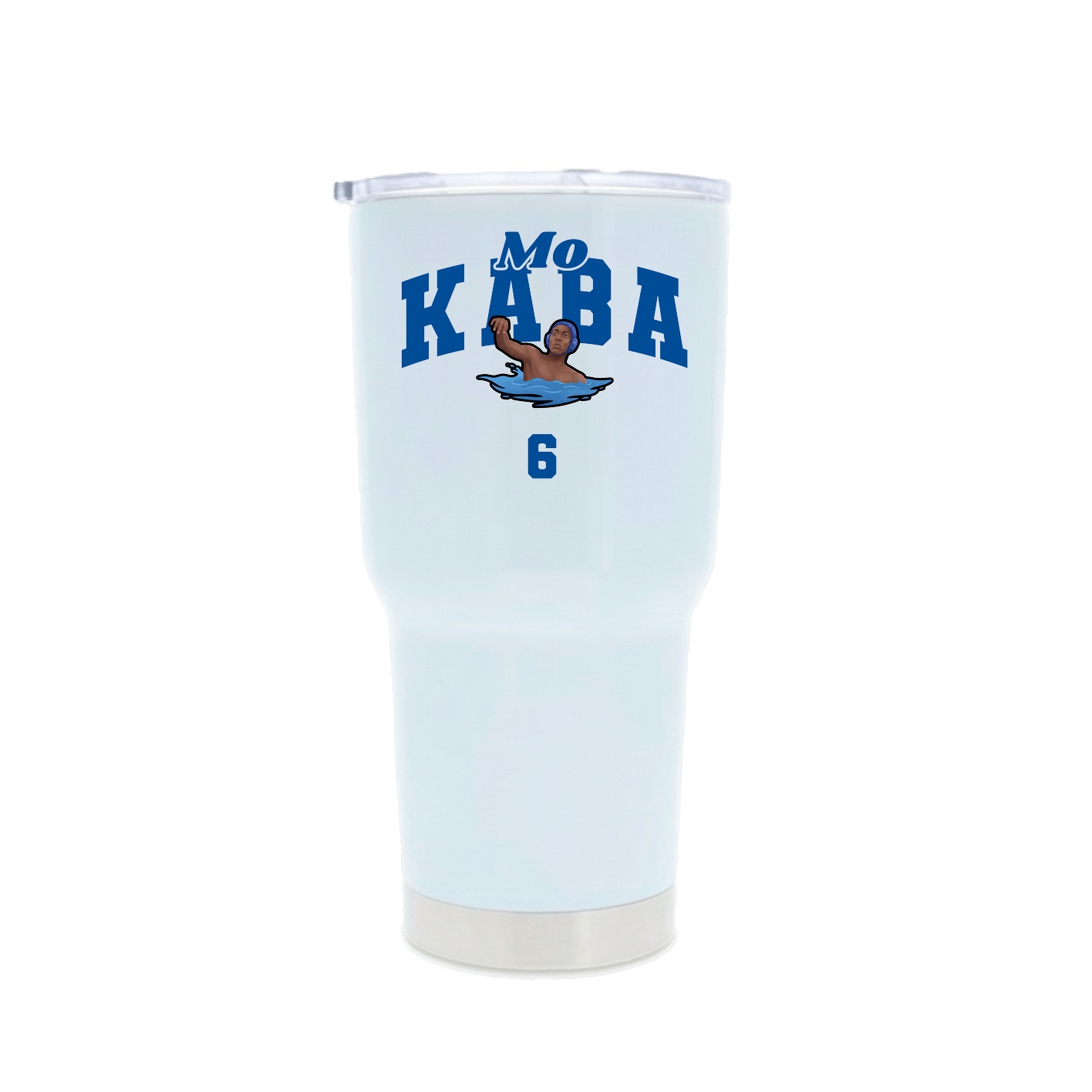 30oz Stainless Steel Tumbler — Signature Arch in White