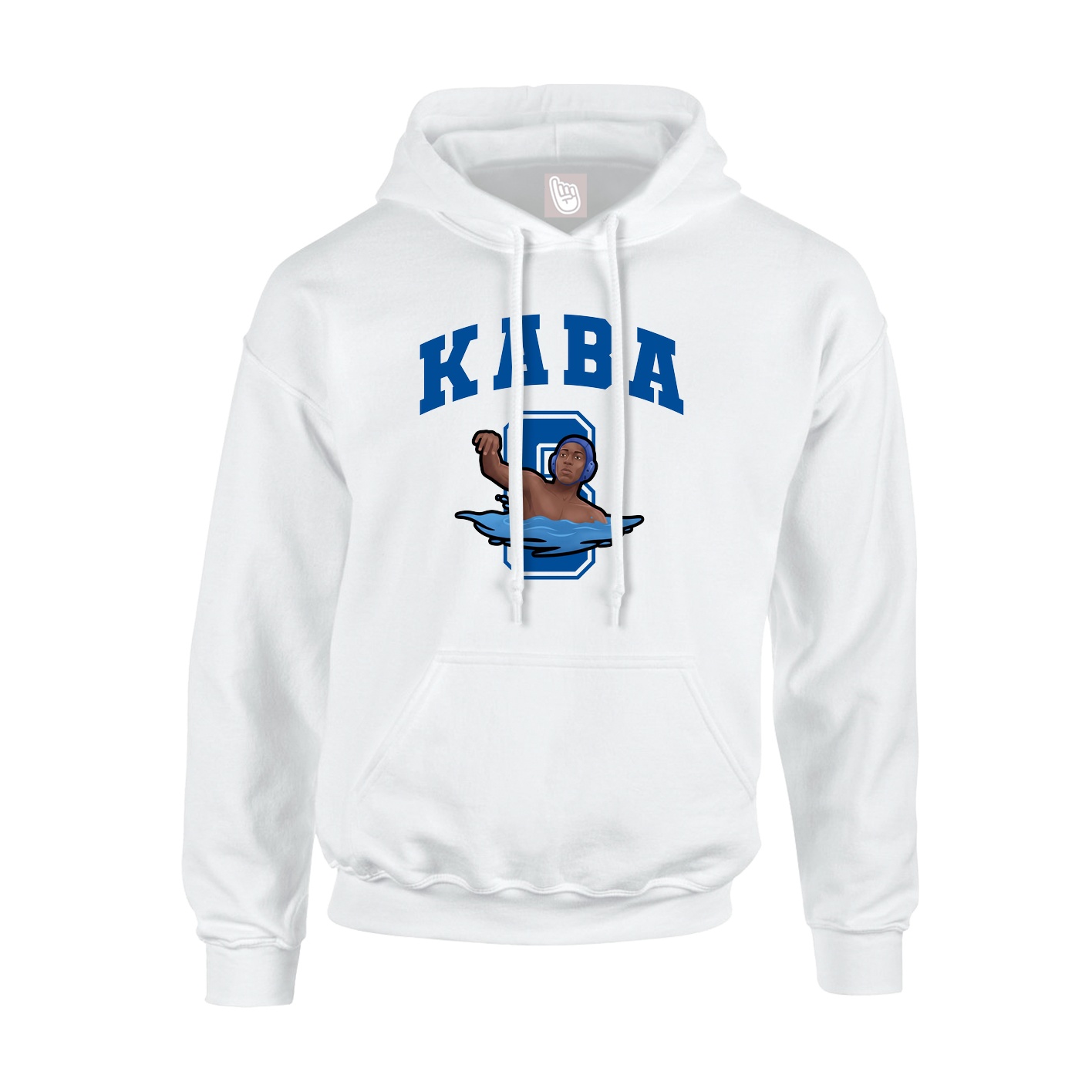 Hoodie — Number in White