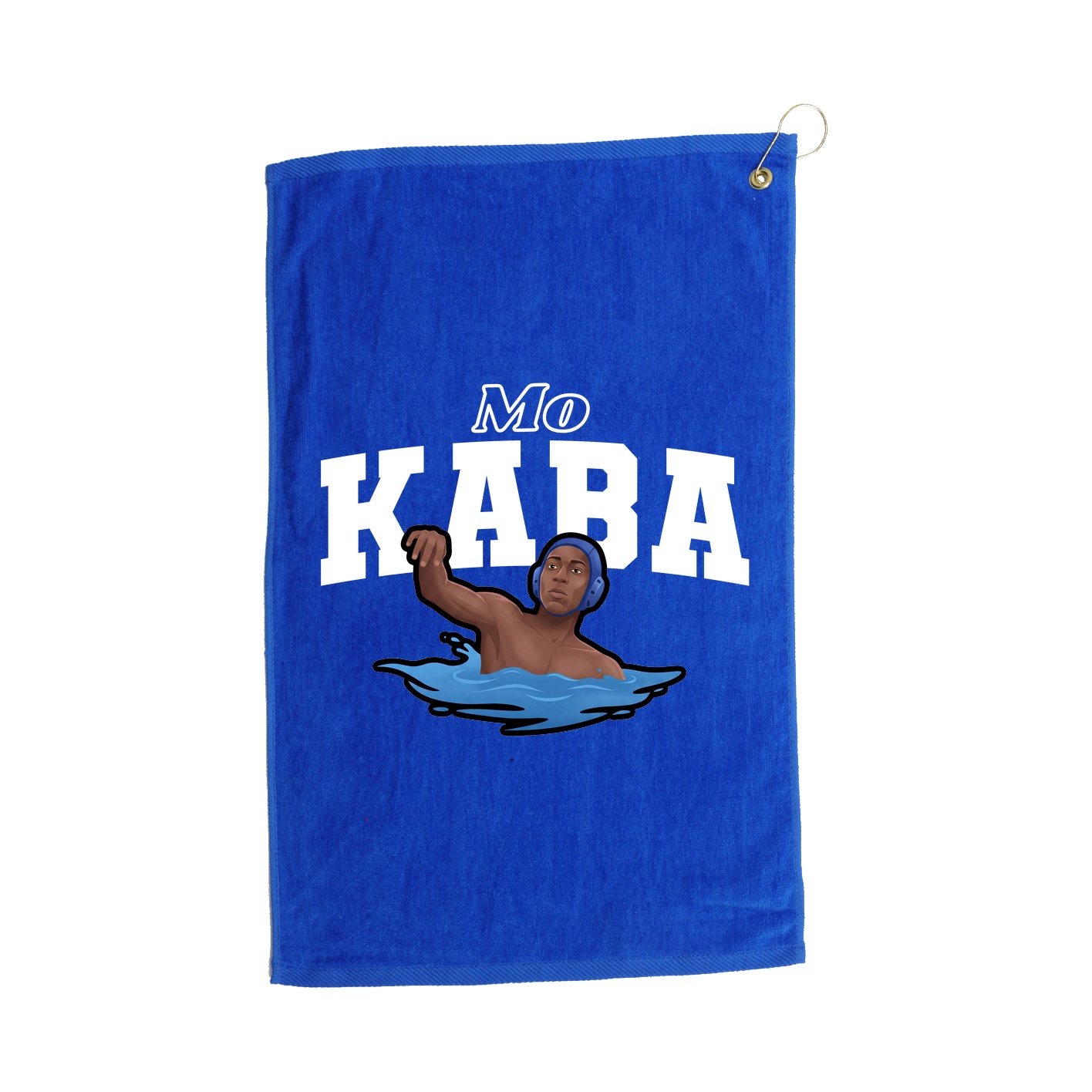 Golf Towel — Name Arch in Royal
