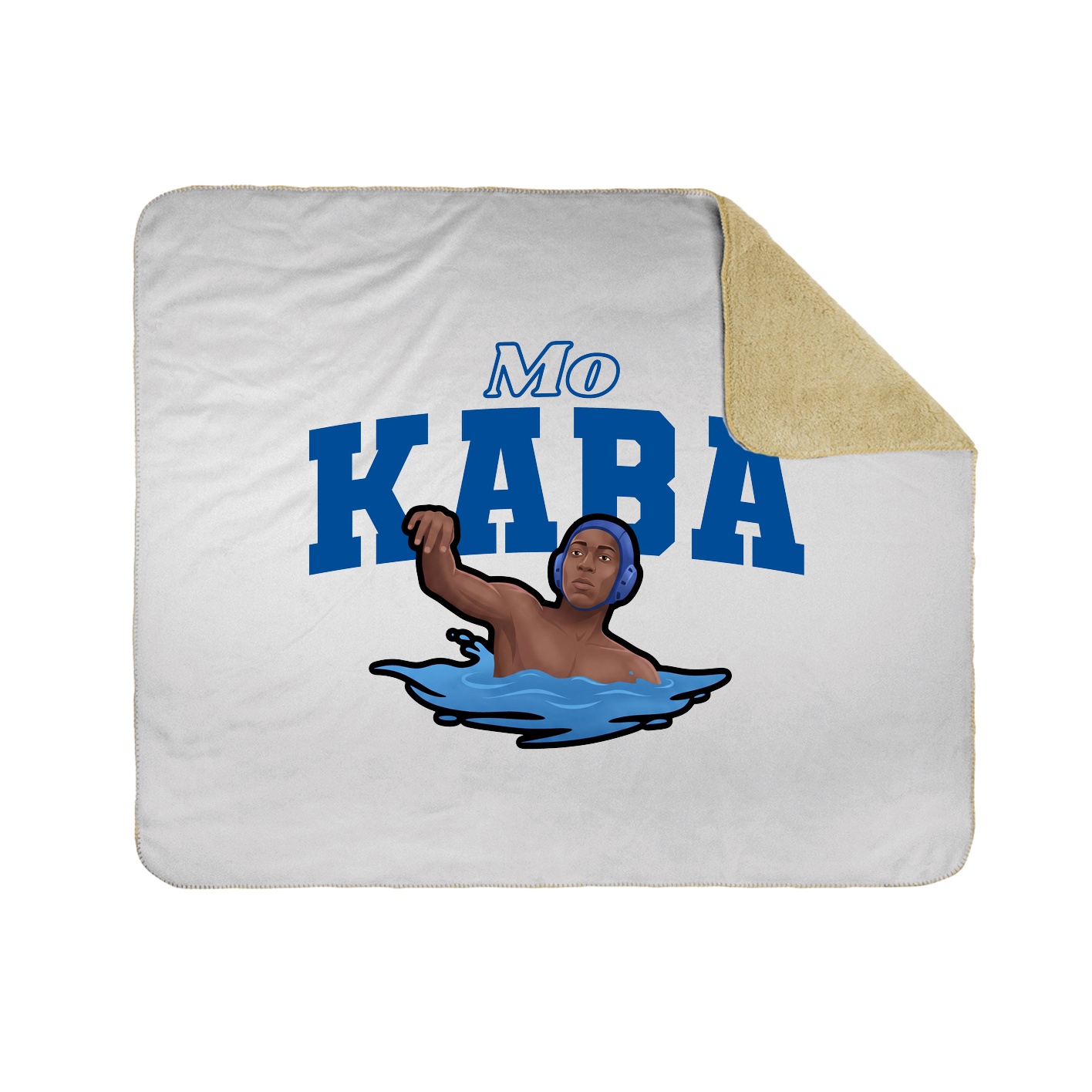 Throw Blanket — Name Arch in White