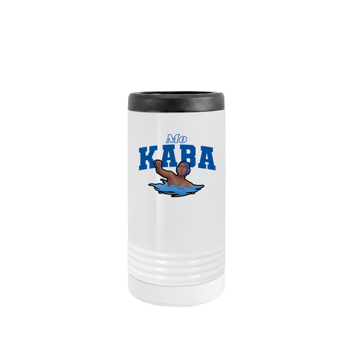 Slim Beverage Holder — Name Arch in White