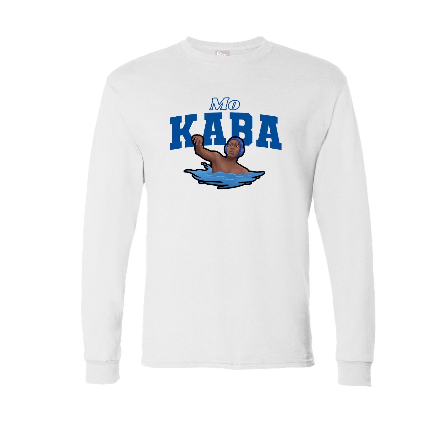 Long Sleeve Tee — Name Arch in White
