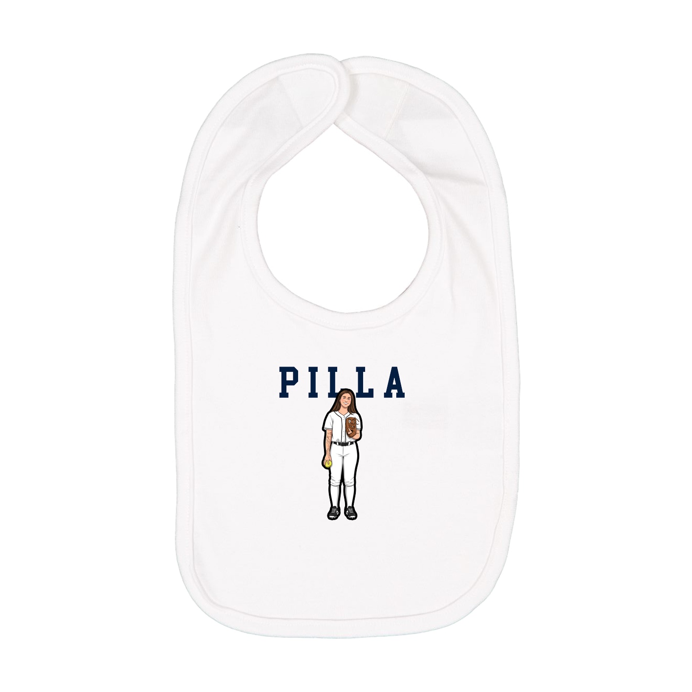 Infant Bib — Shirsey in White