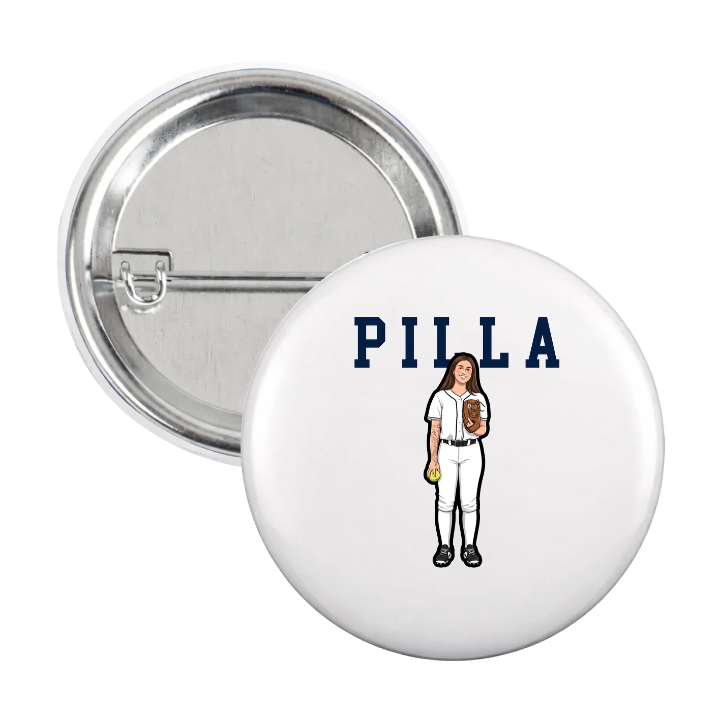 Game Day Button — Shirsey in White
