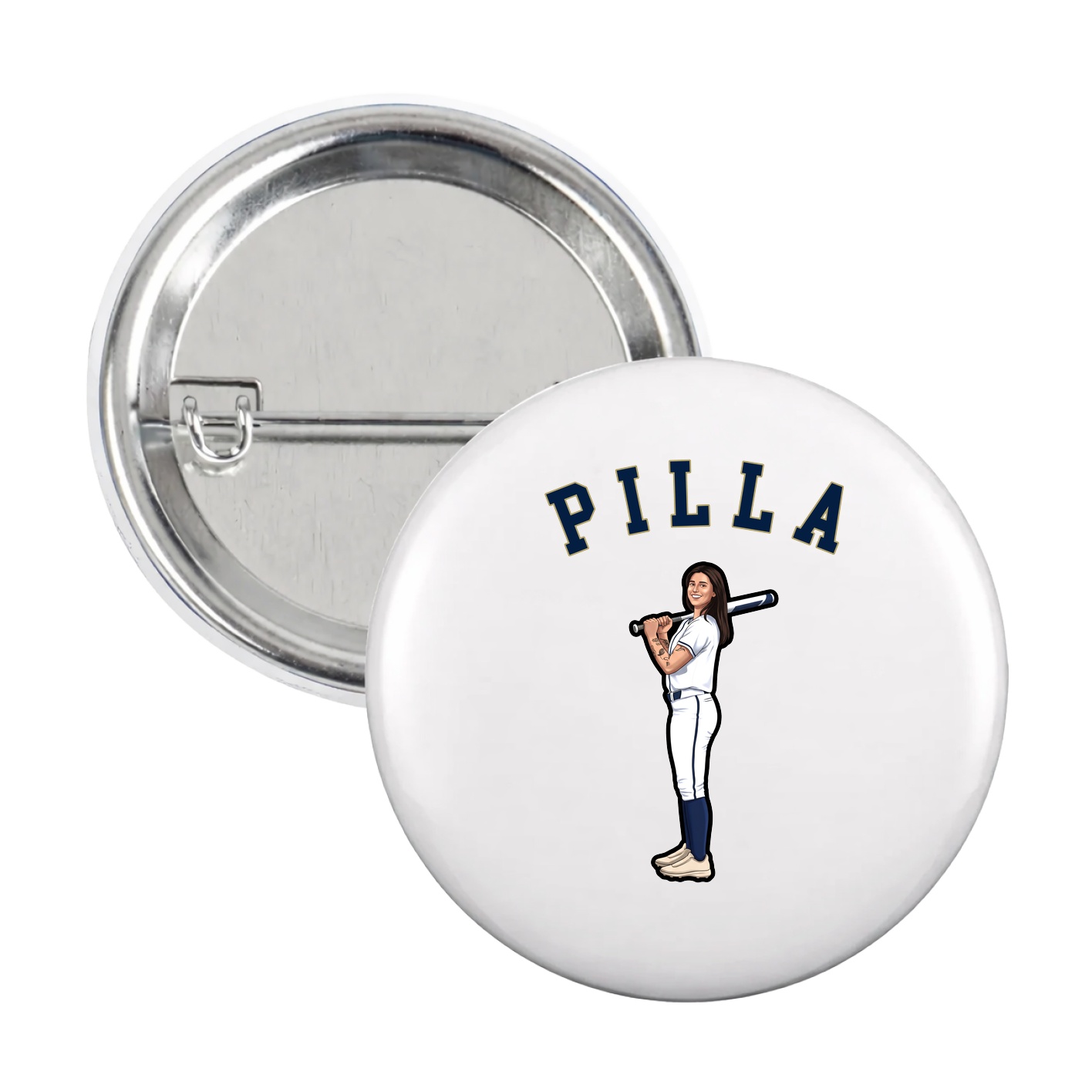 Game Day Button — Shirsey Arch in White
