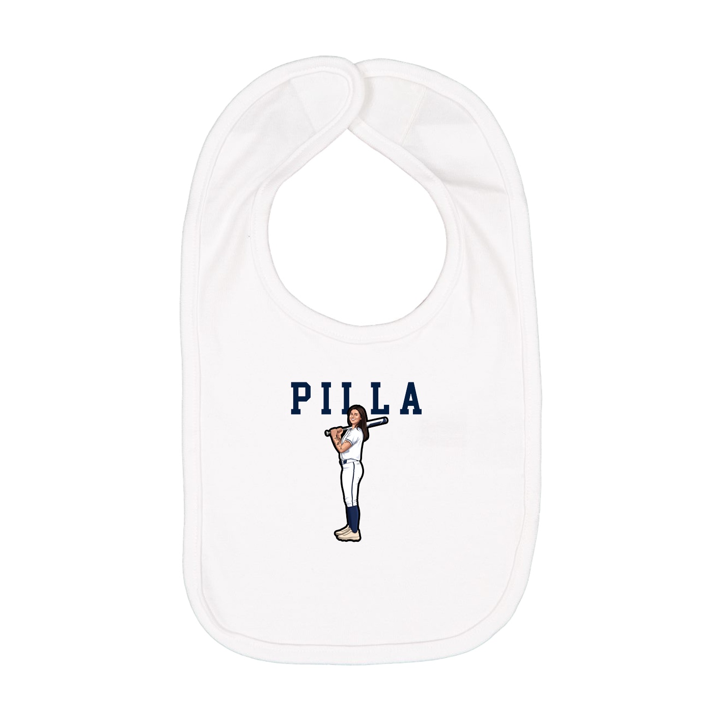 Infant Bib — Shirsey in White