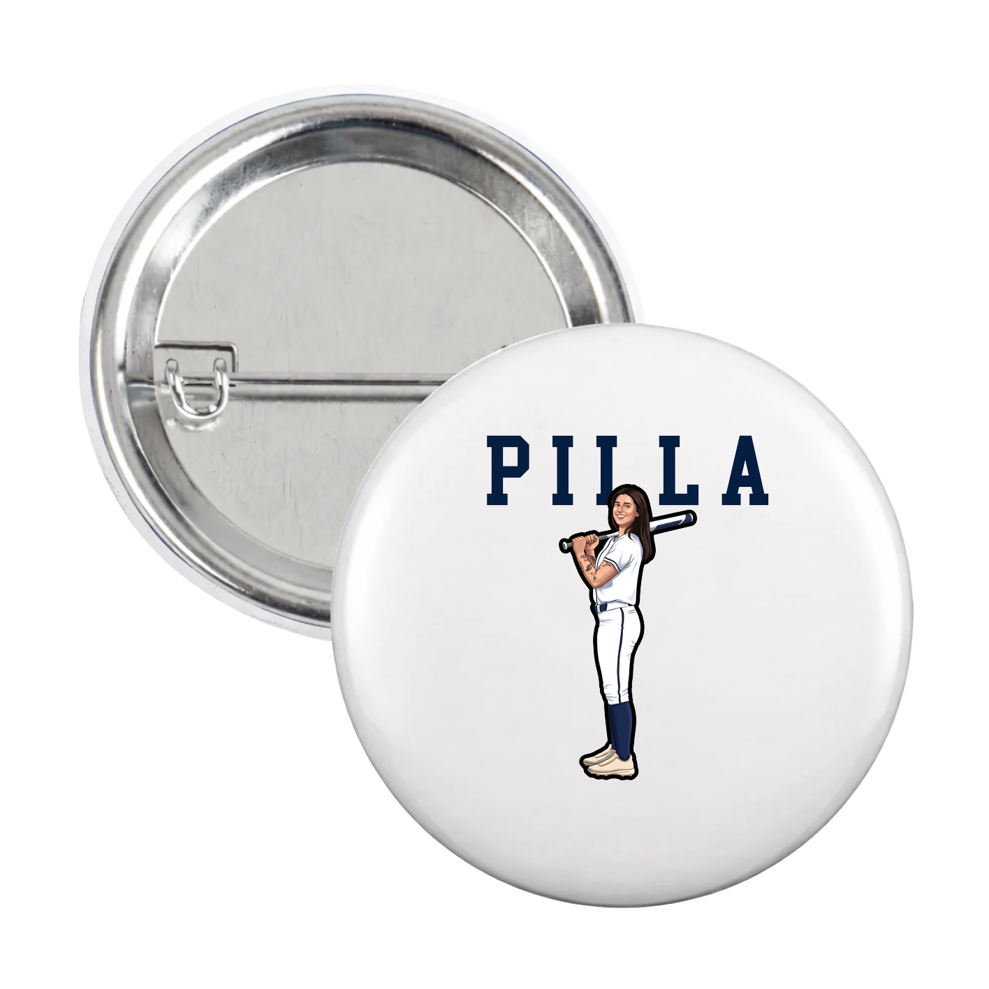 Game Day Button — Shirsey in White
