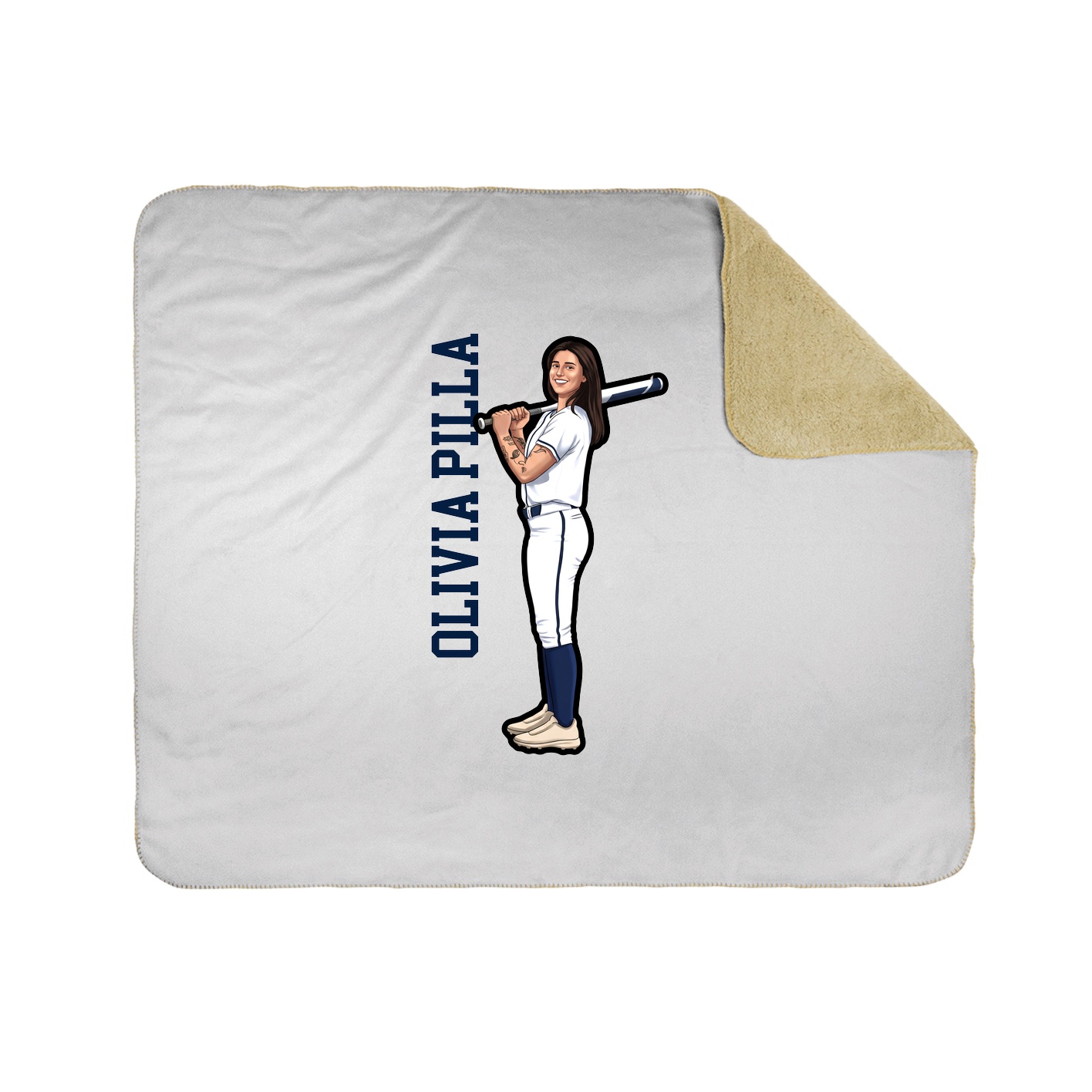 50x60 Sherpa Lined Throw Blanket