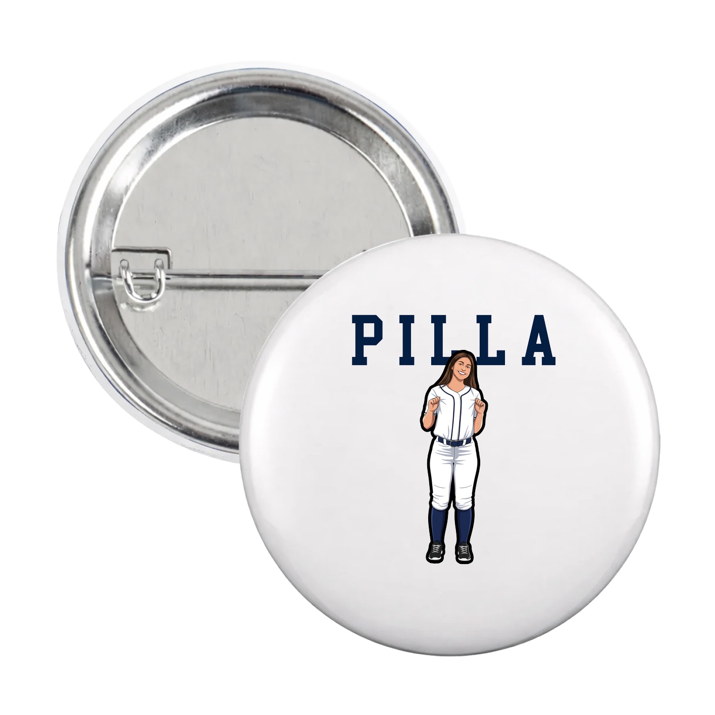 Game Day Button — Shirsey in White