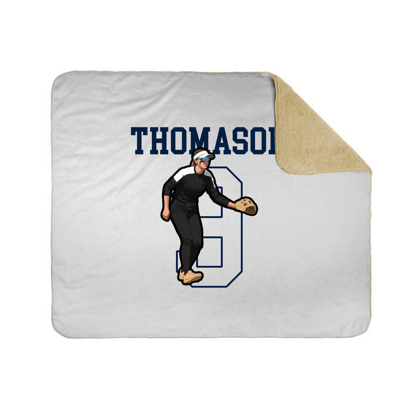 Throw Blanket — Shirsey in White
