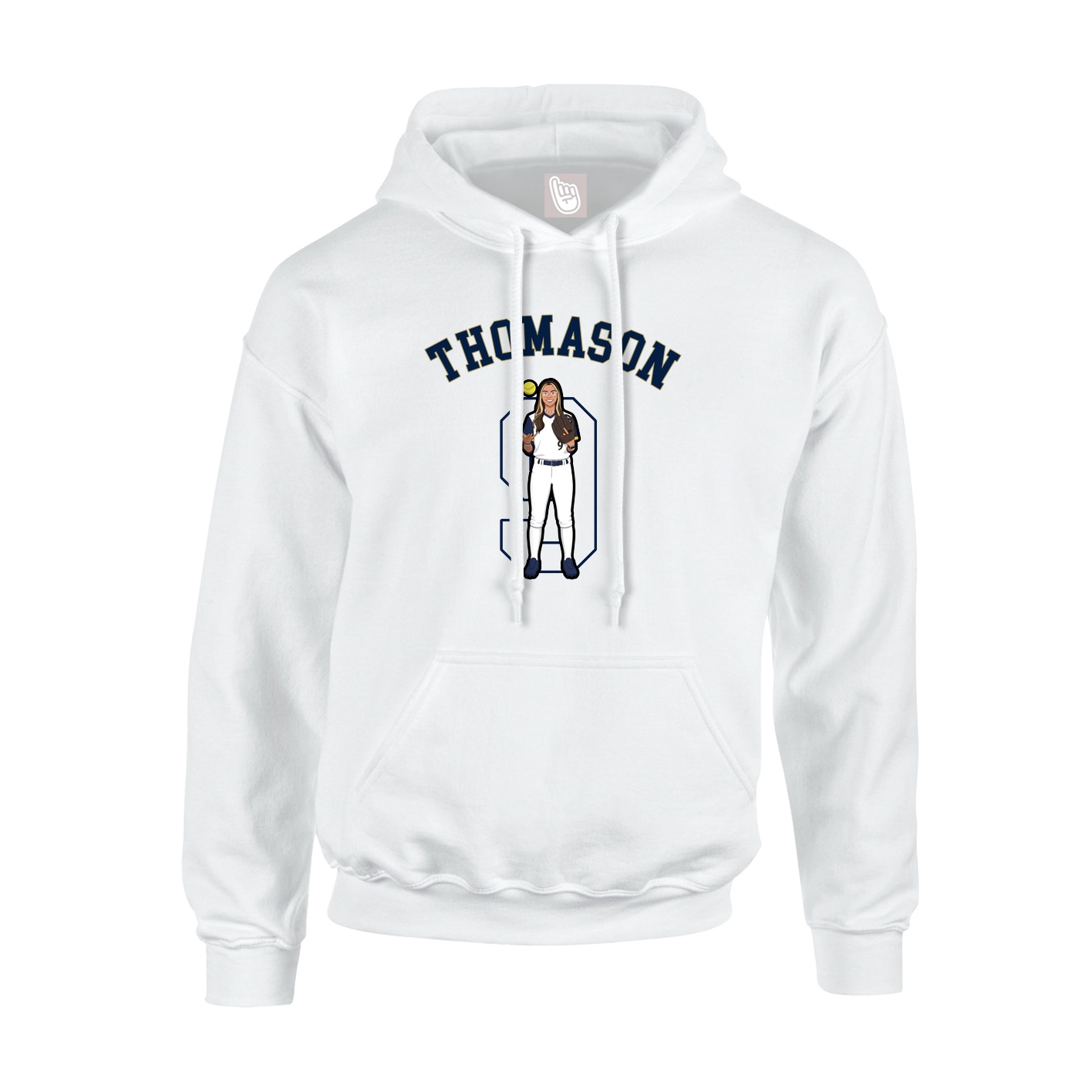 Youth Hoodie — Shirsey Arch in White