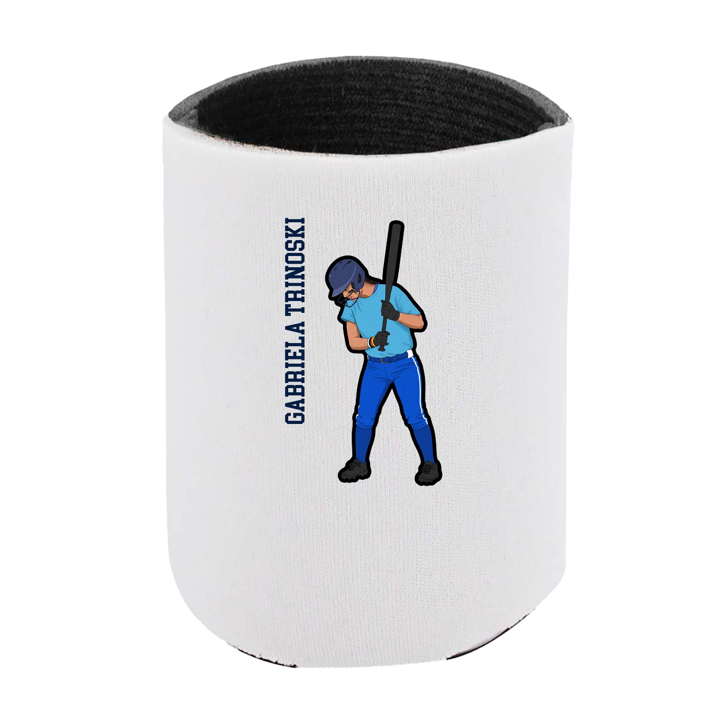Can Holder — Name Vertical in White