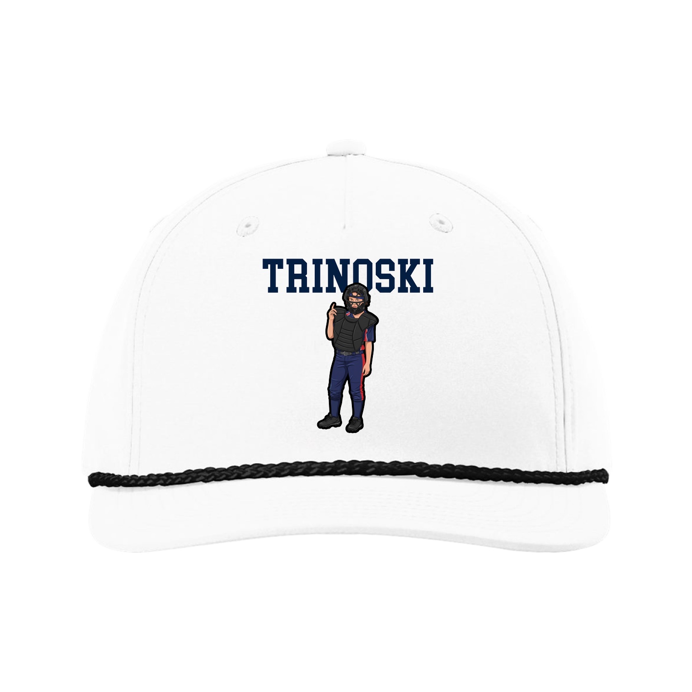 Five-Panel Classic Rope Cap — Shirsey in White