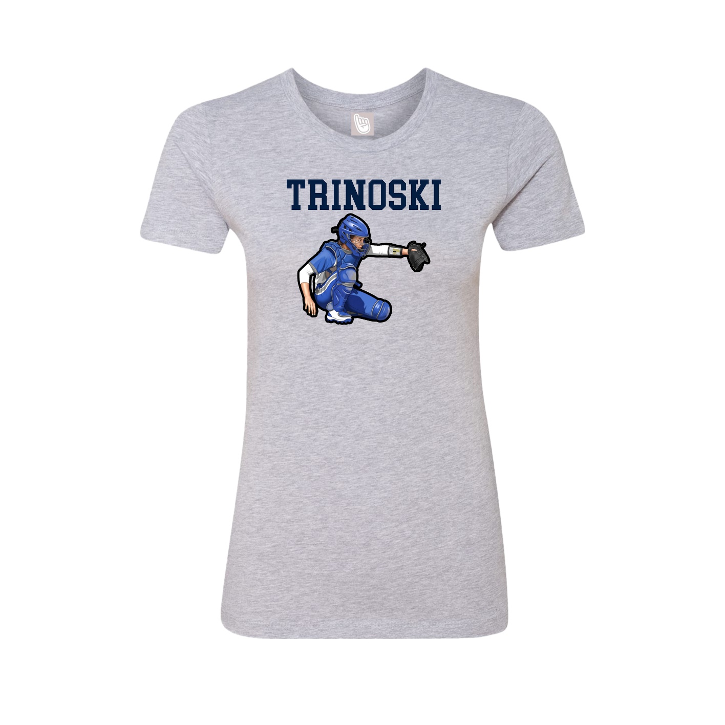 Fitted Women's Tee — Shirsey in Grey