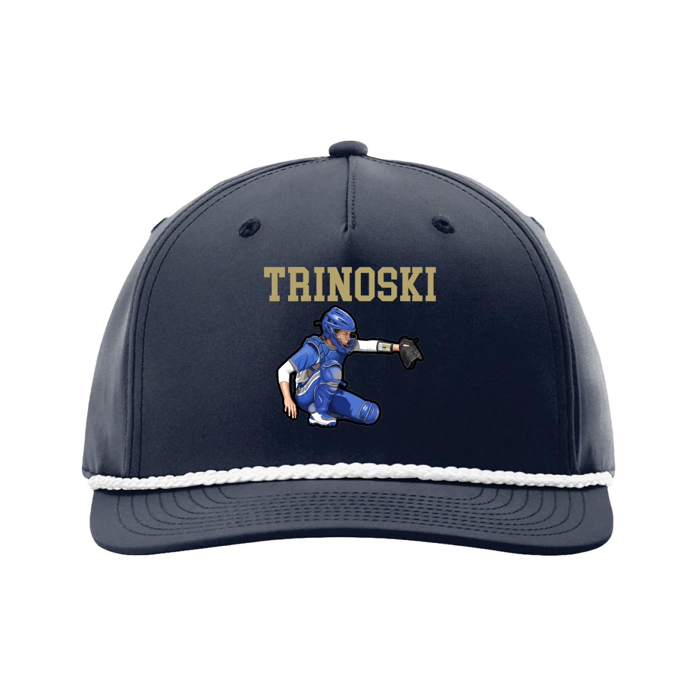Five-Panel Classic Rope Cap — Shirsey in Navy